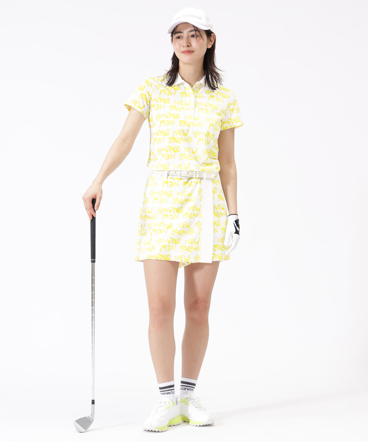 総柄 半袖 ポロシャツ (WOMENS)