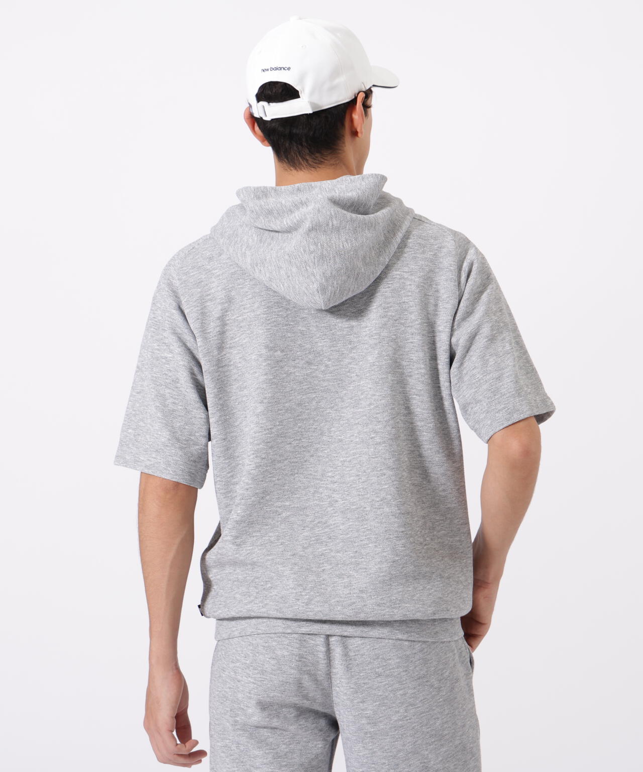 ハーフスリーブ スウェット プルオーバー フーディー (MENS)