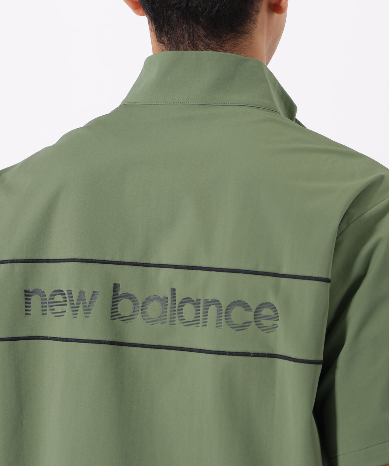 ハーフスリーブ スタンドジップ プルオーバー (MENS)