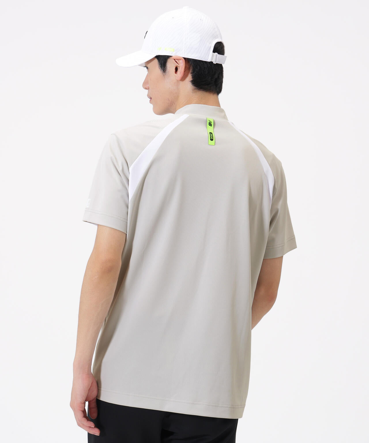 UV 防透 ストレッチ 半袖 モックネック プルオーバー (MENS)