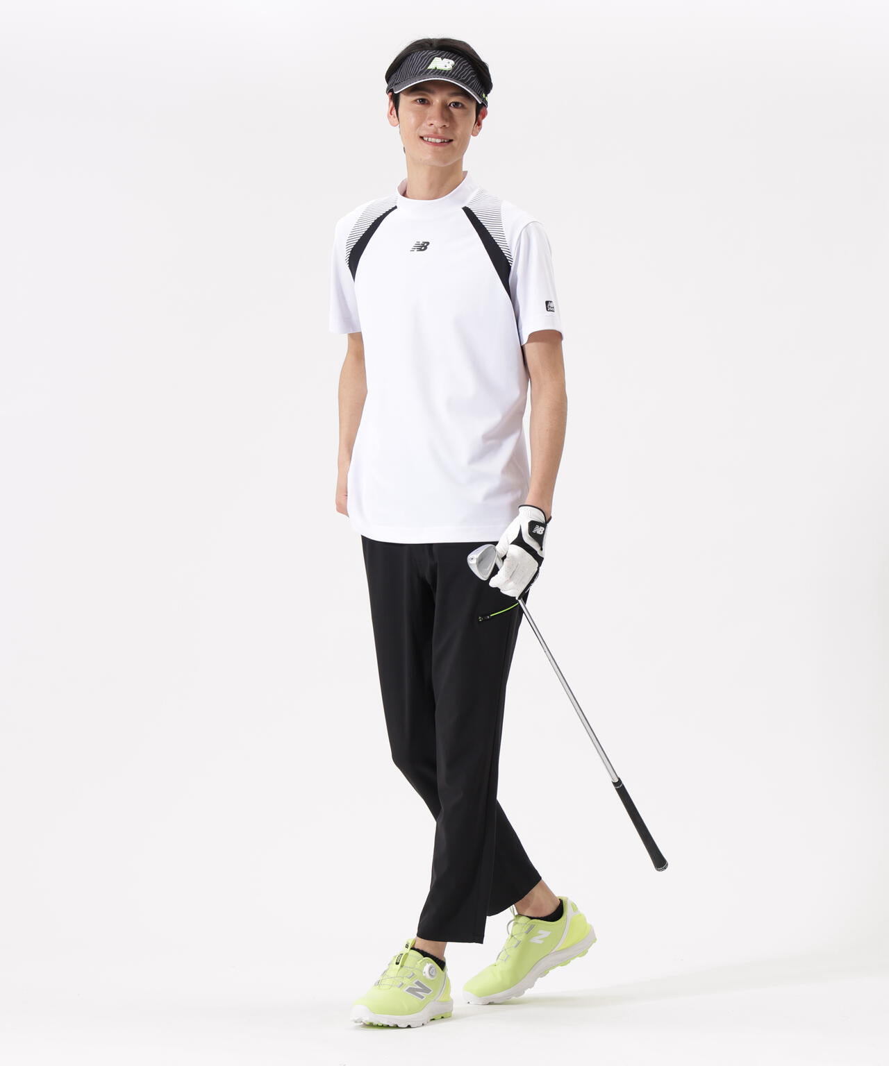 UV 防透 ストレッチ 半袖 モックネック プルオーバー (MENS)