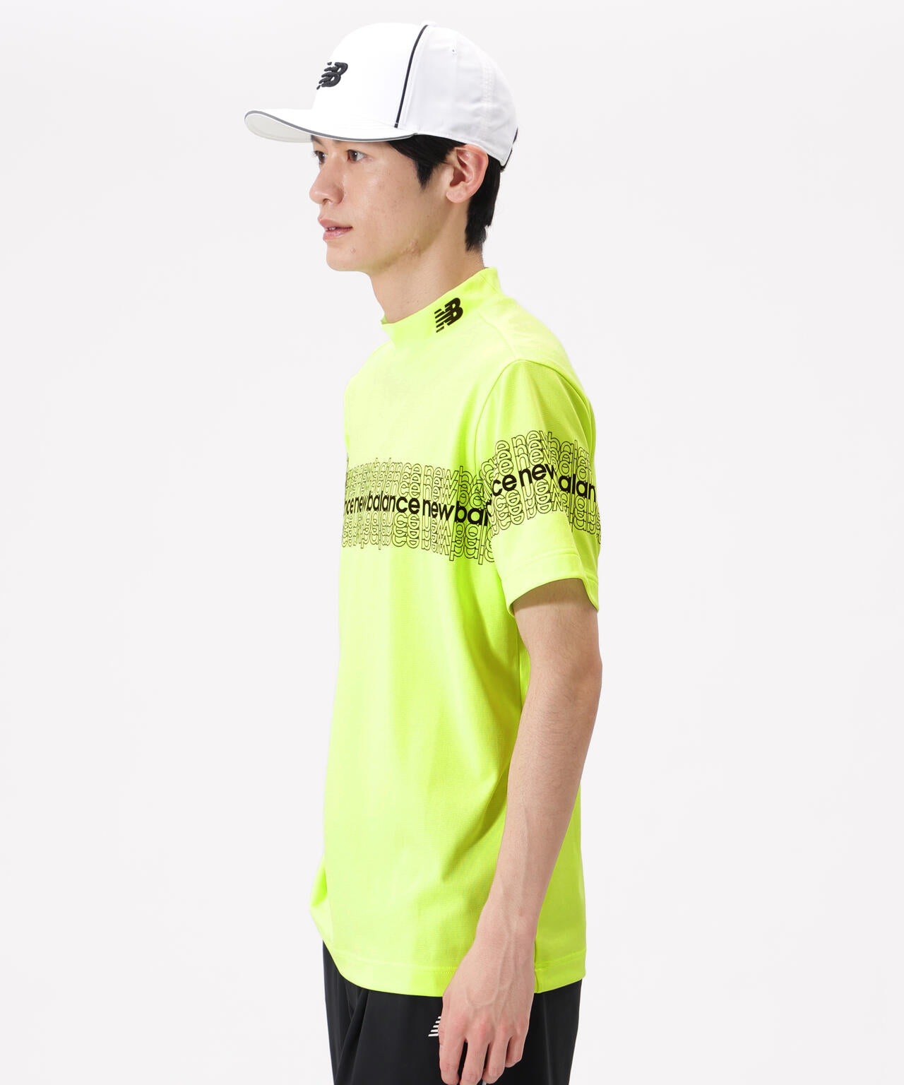 超速乾 半袖 モックネック プルオーバー (MENS)