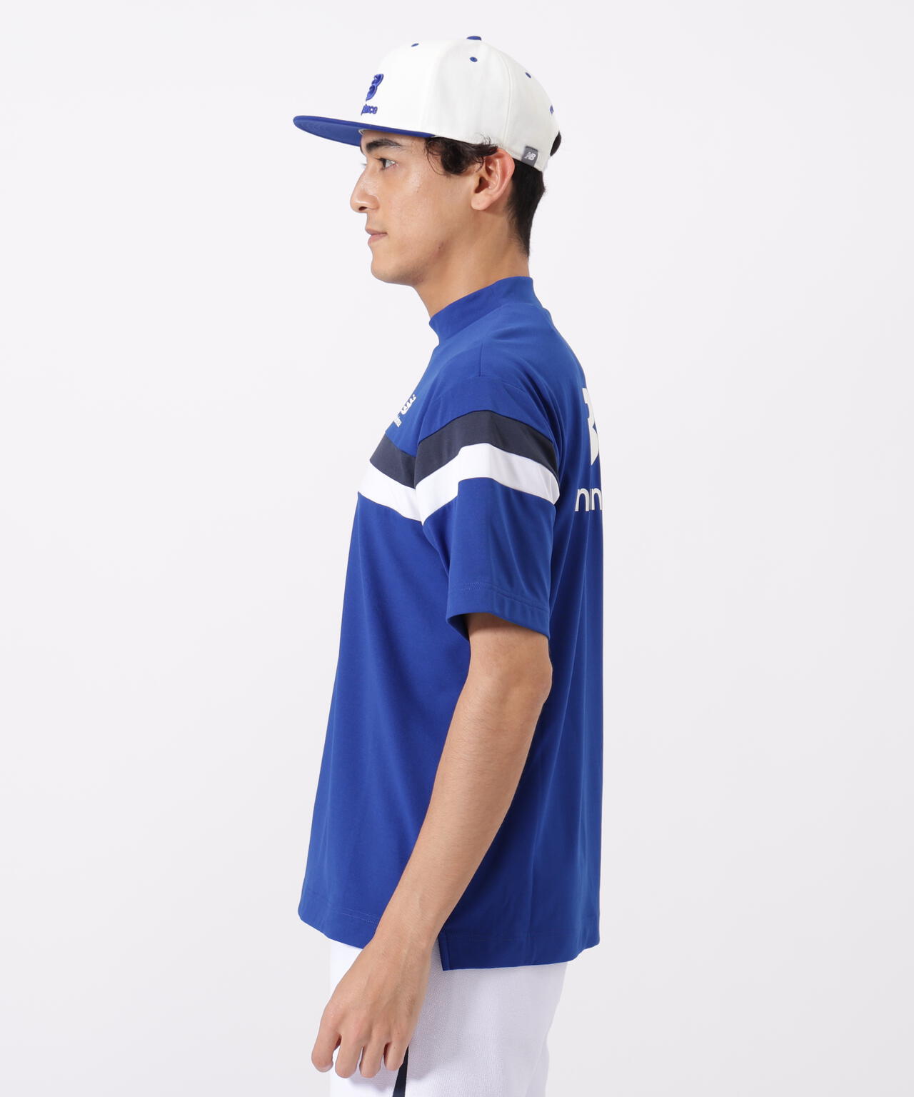 ハーフスリーブ モックネック プルオーバー (MENS)