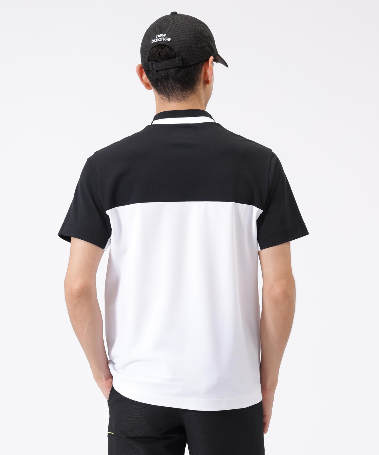 超速乾 UV 防透 半袖 モックネック プルオーバー (MENS)