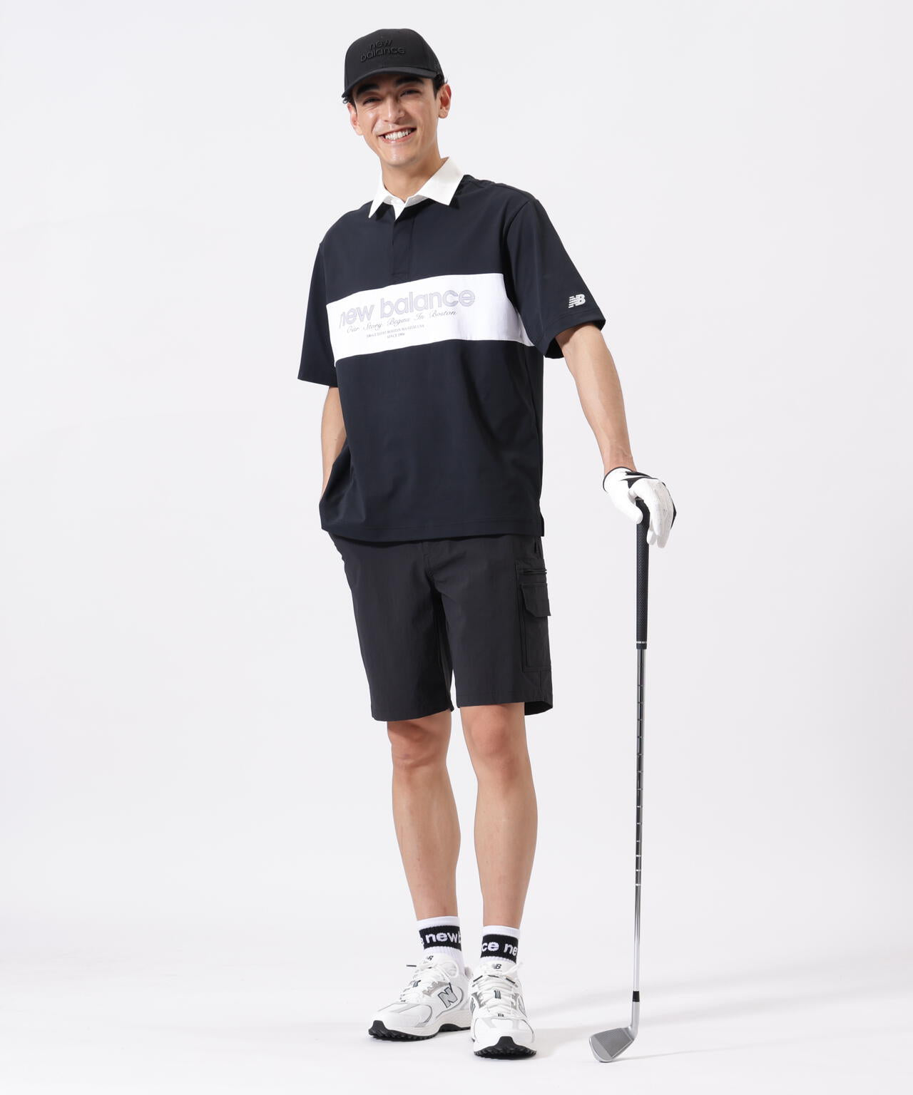接触冷感 ハーフスリーブ ラガーシャツ (MENS)