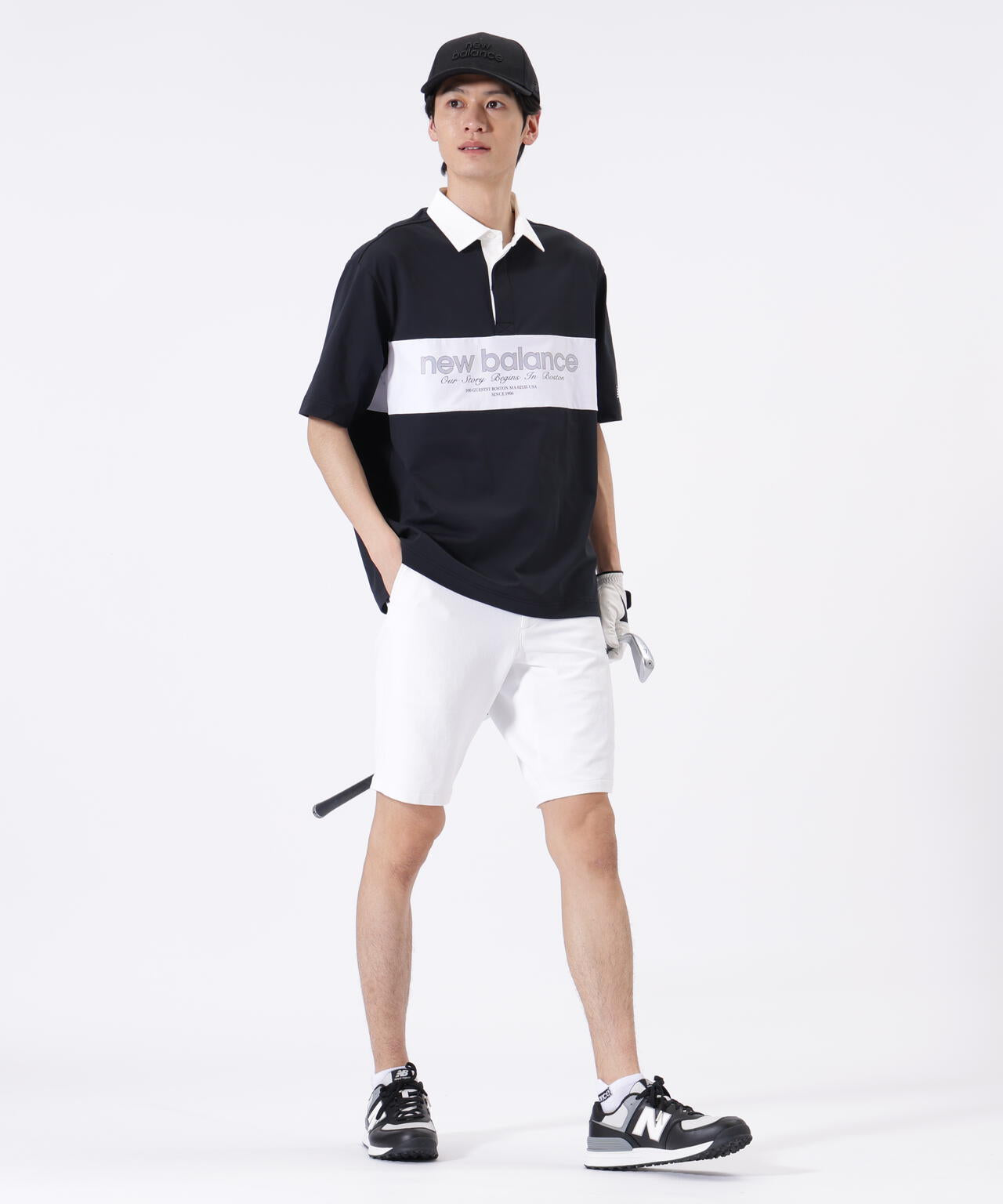 接触冷感 ハーフスリーブ ラガーシャツ (MENS)
