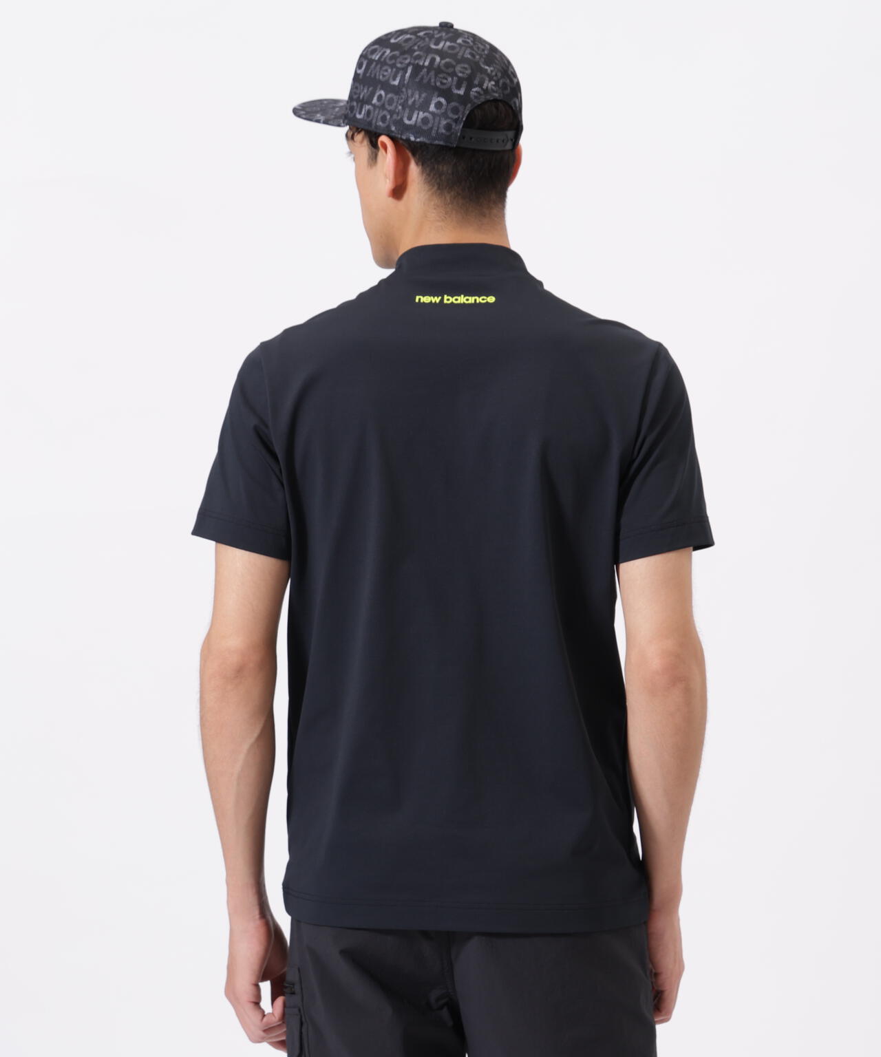 接触冷感 半袖 モックネック プルオーバー (MENS)