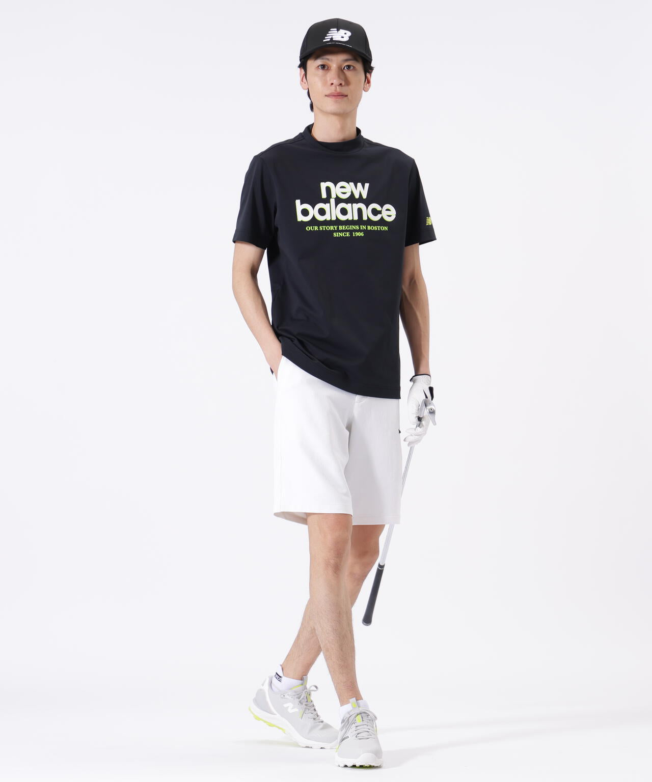 接触冷感 半袖 モックネック プルオーバー (MENS)