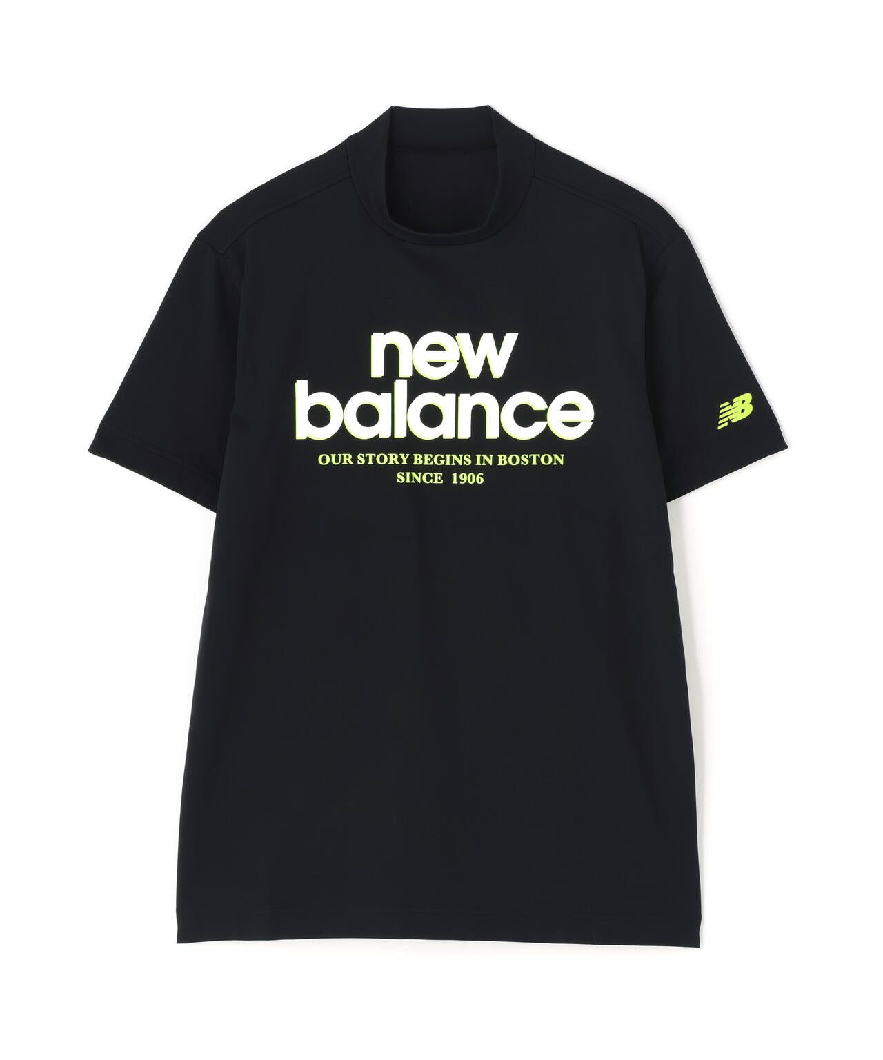 接触冷感 半袖 モックネック プルオーバー (MENS)