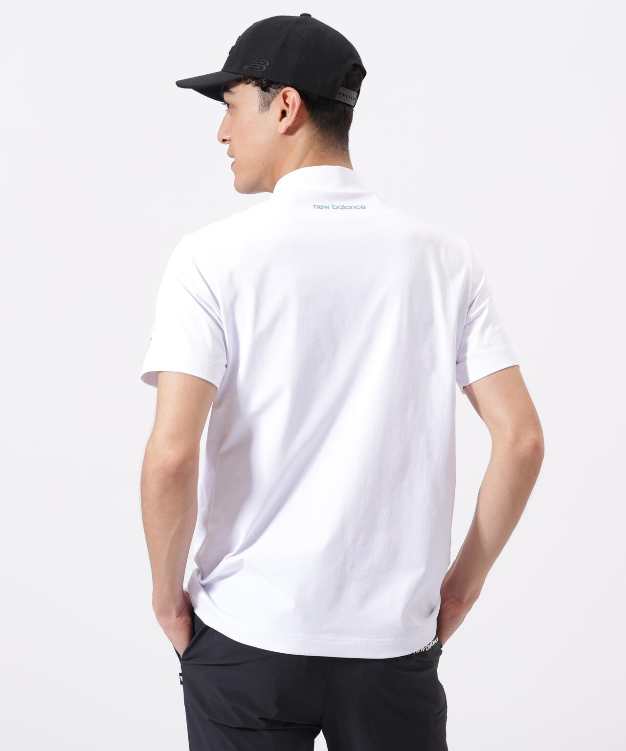 接触冷感 半袖 モックネック プルオーバー (MENS)
