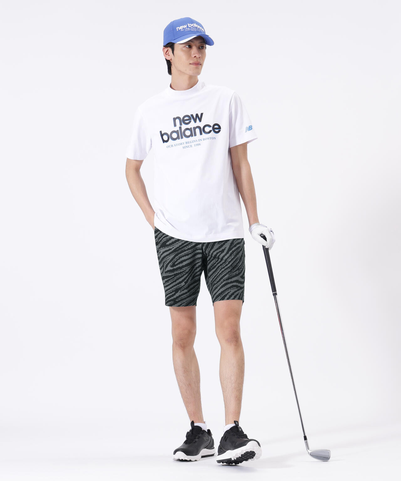 接触冷感 半袖 モックネック プルオーバー (MENS)