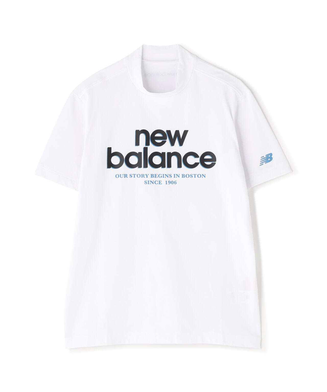 接触冷感 半袖 モックネック プルオーバー (MENS)