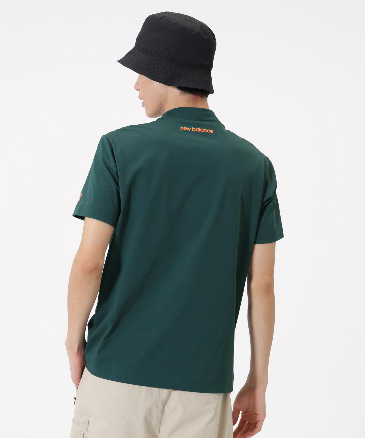 接触冷感 半袖 モックネック プルオーバー (MENS)
