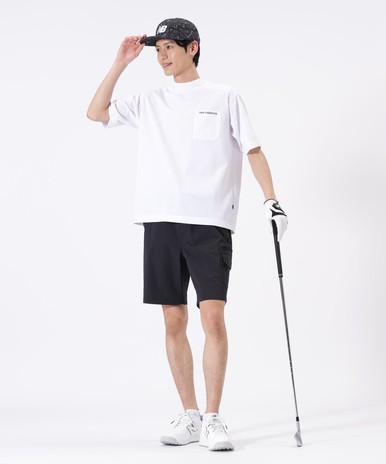 ハーフスリーブ モックネック プルオーバー (MENS)