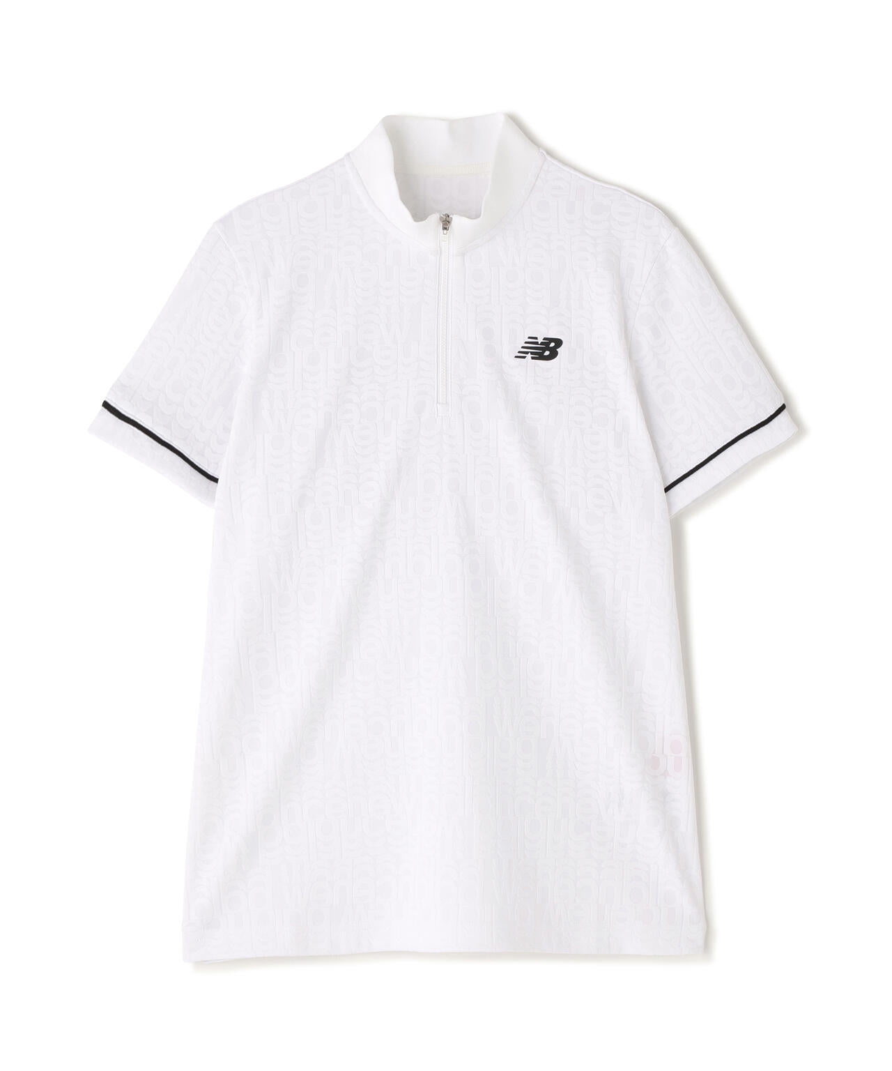 リフレクト・オーバーラップロゴ柄 ハーフジップ モックネック プルオーバー (WOMENS)