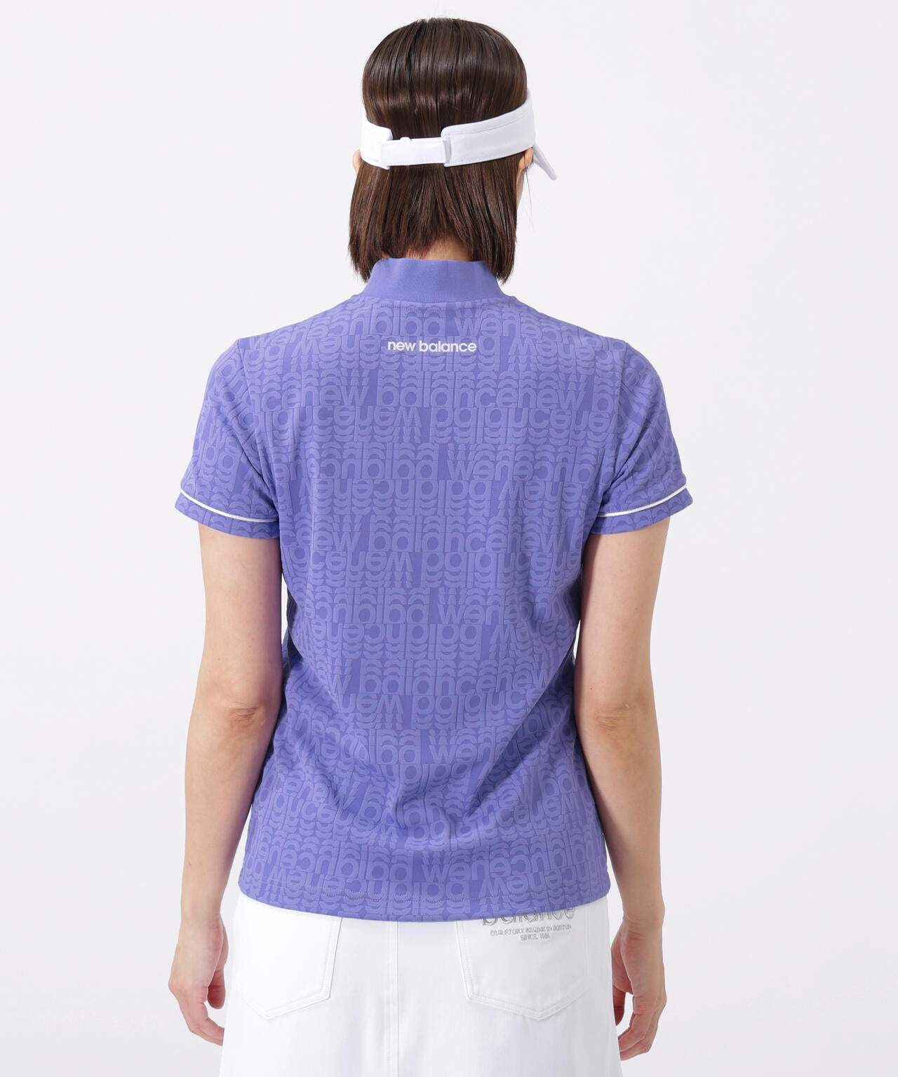 リフレクト・オーバーラップロゴ柄 ハーフジップ モックネック プルオーバー (WOMENS)