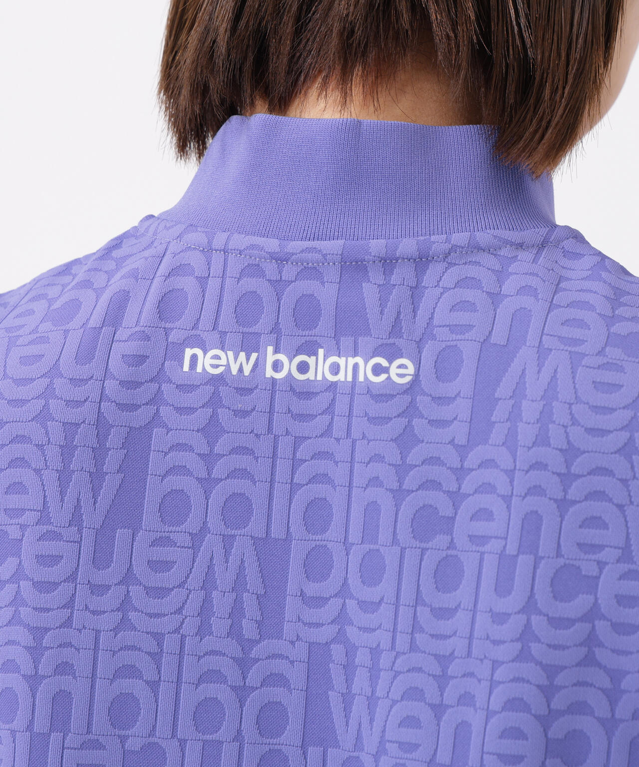 リフレクト・オーバーラップロゴ柄 ハーフジップ モックネック プルオーバー (WOMENS)