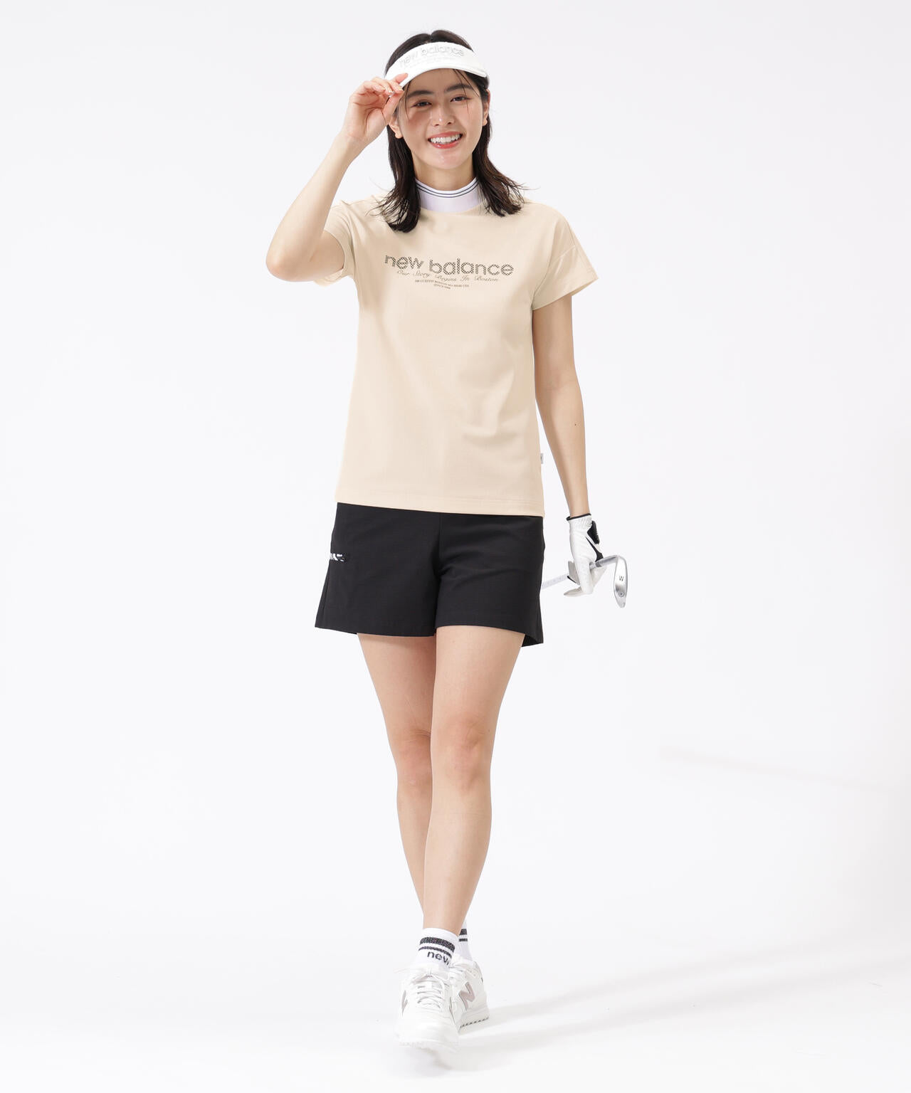 UV 防透 速乾 半袖 モックネック プルオーバー (WOMENS)