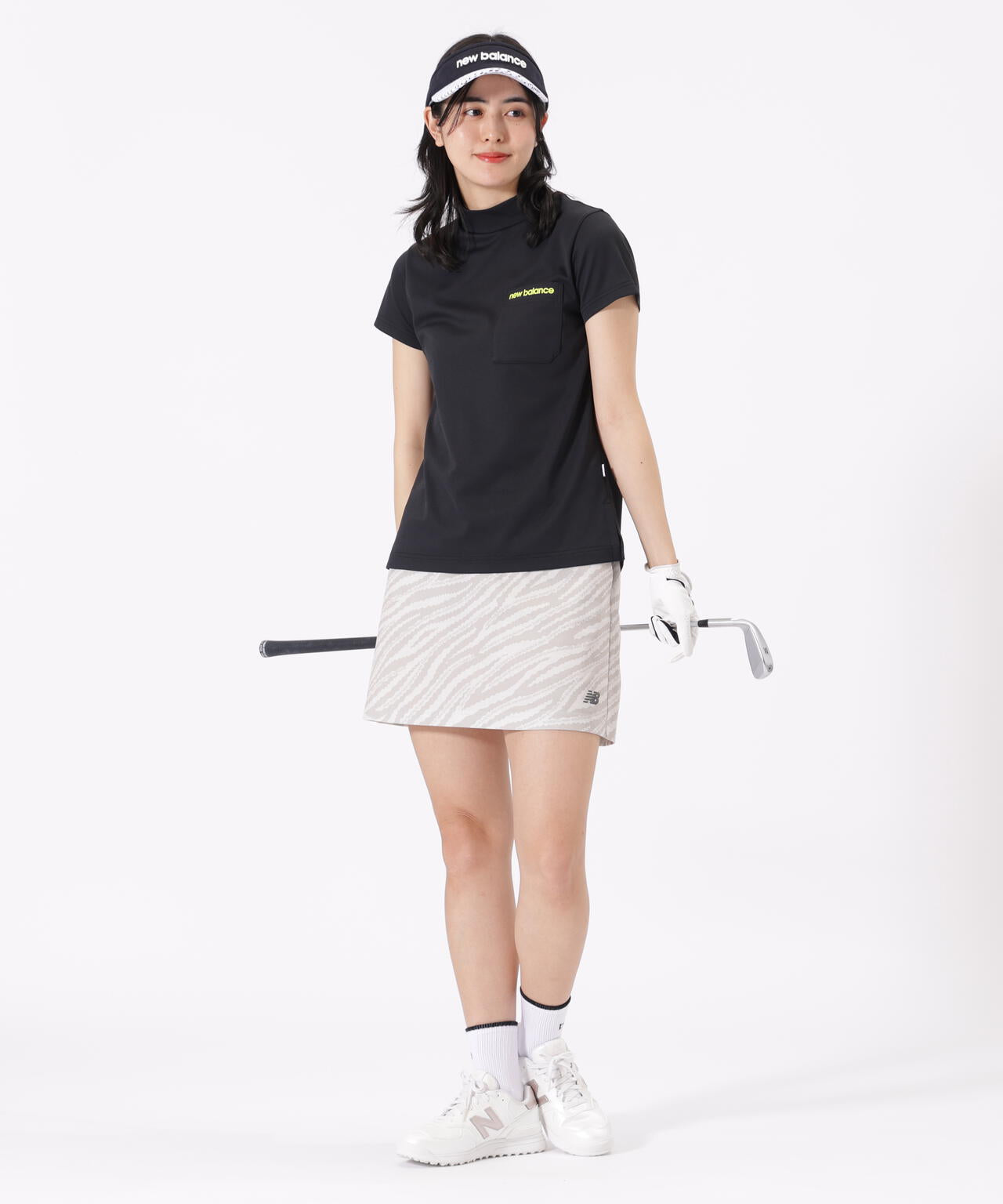 半袖 モックネック プルオーバー (WOMENS)