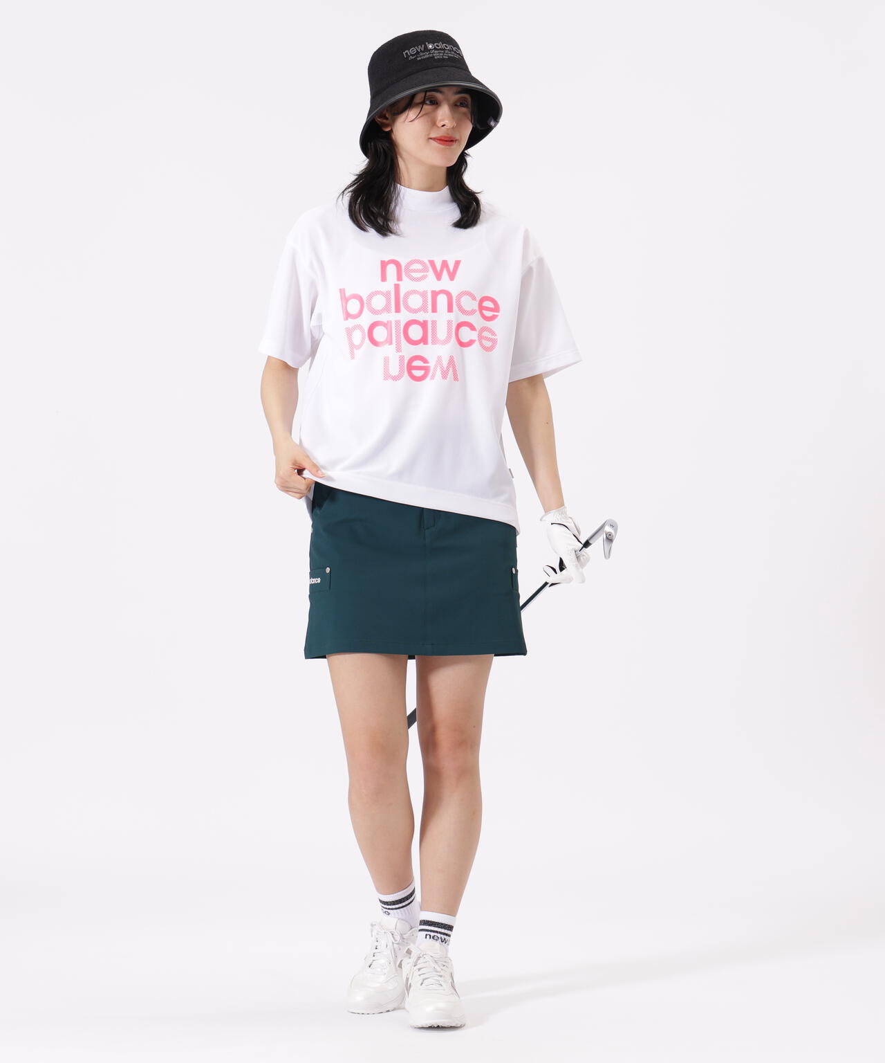 ハーフスリーブ モックネック プルオーバー (WOMENS)