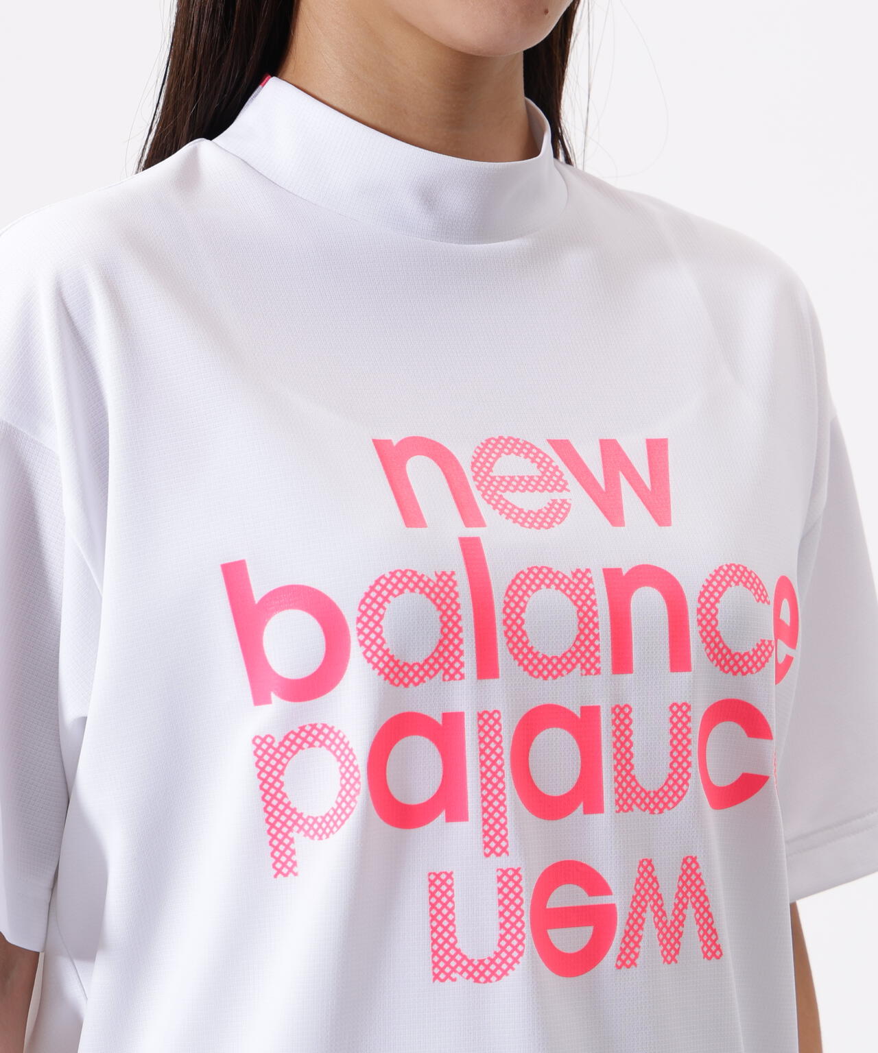 ハーフスリーブ モックネック プルオーバー (WOMENS)