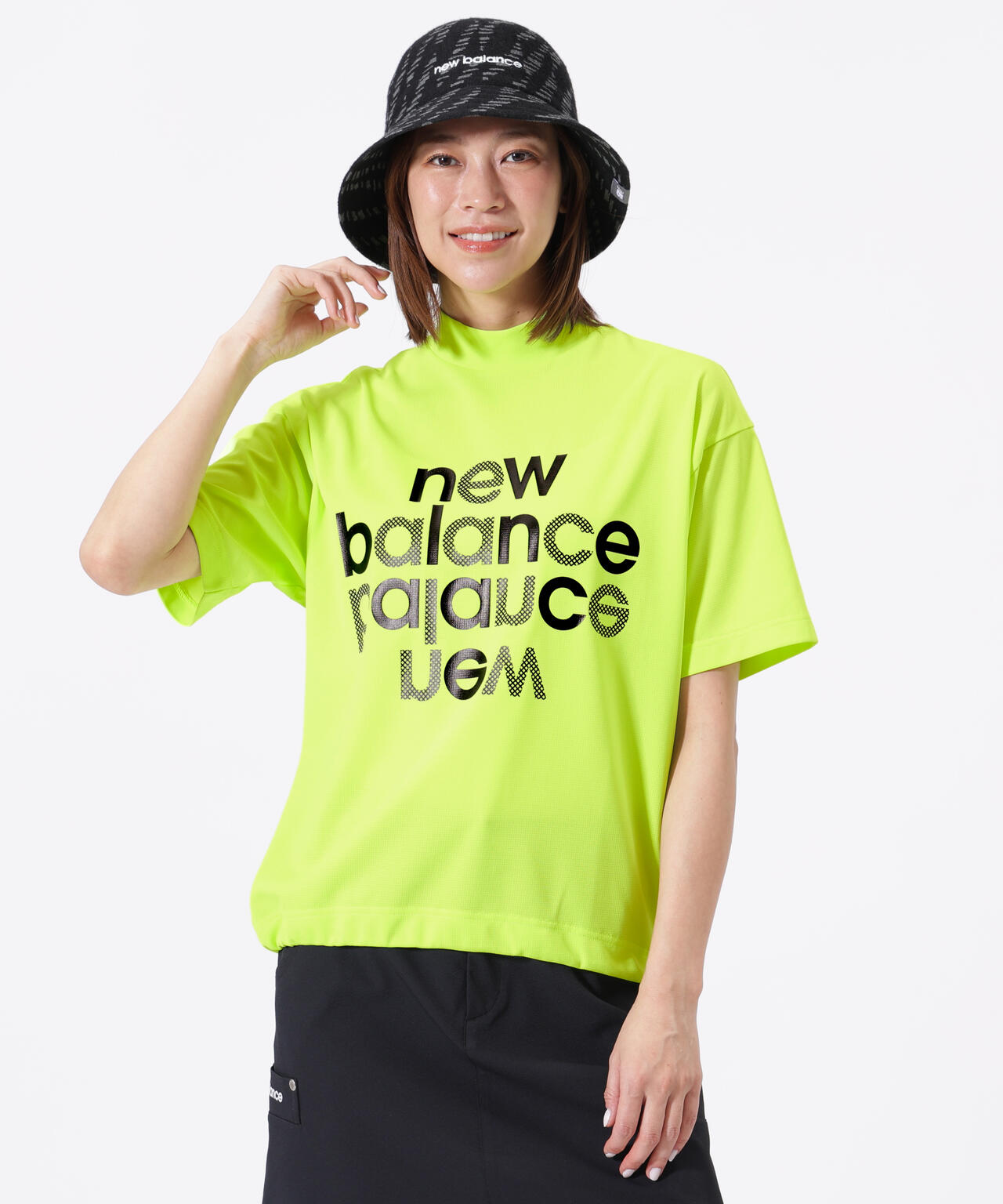 ハーフスリーブ モックネック プルオーバー (WOMENS)