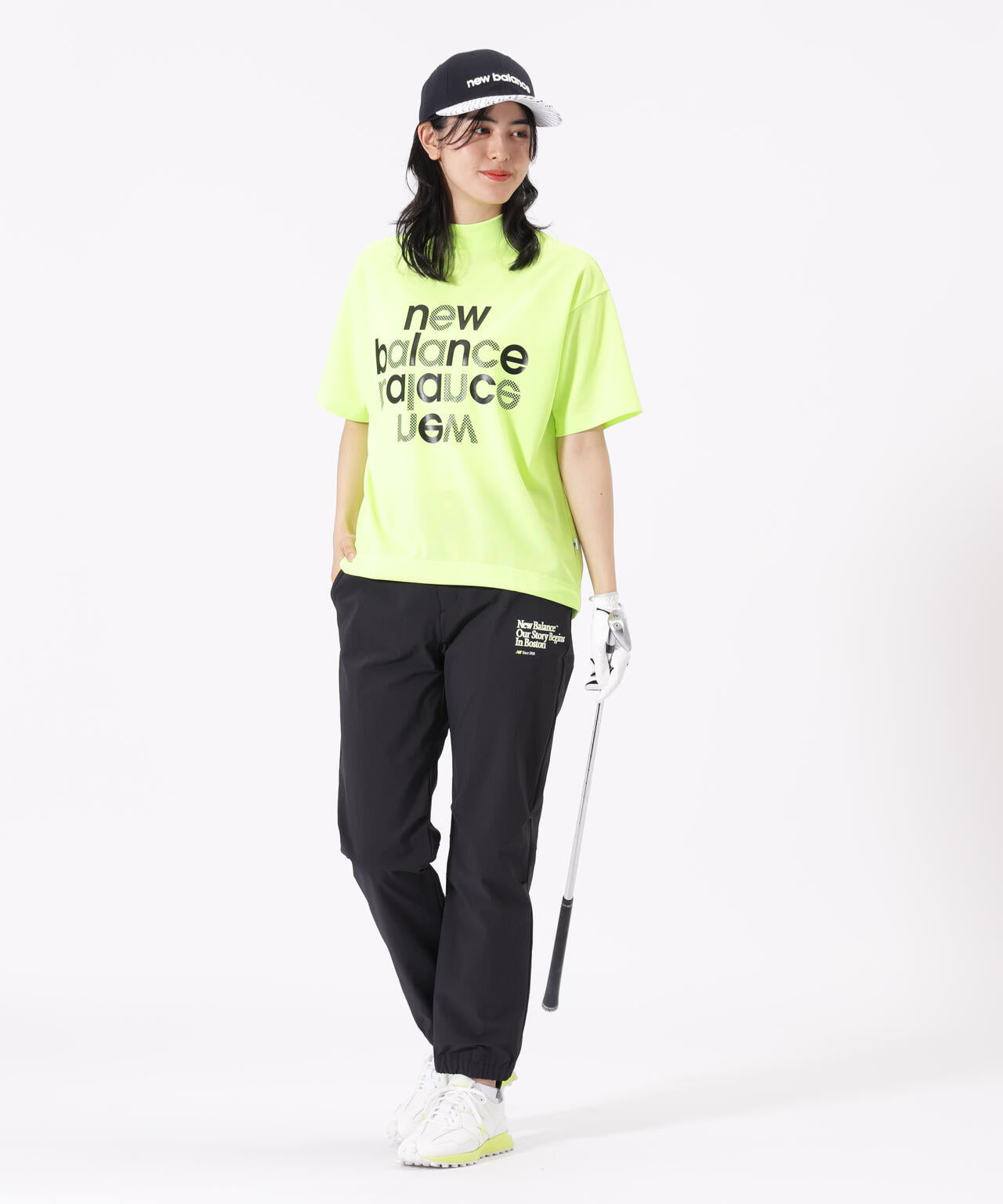 ハーフスリーブ モックネック プルオーバー (WOMENS)