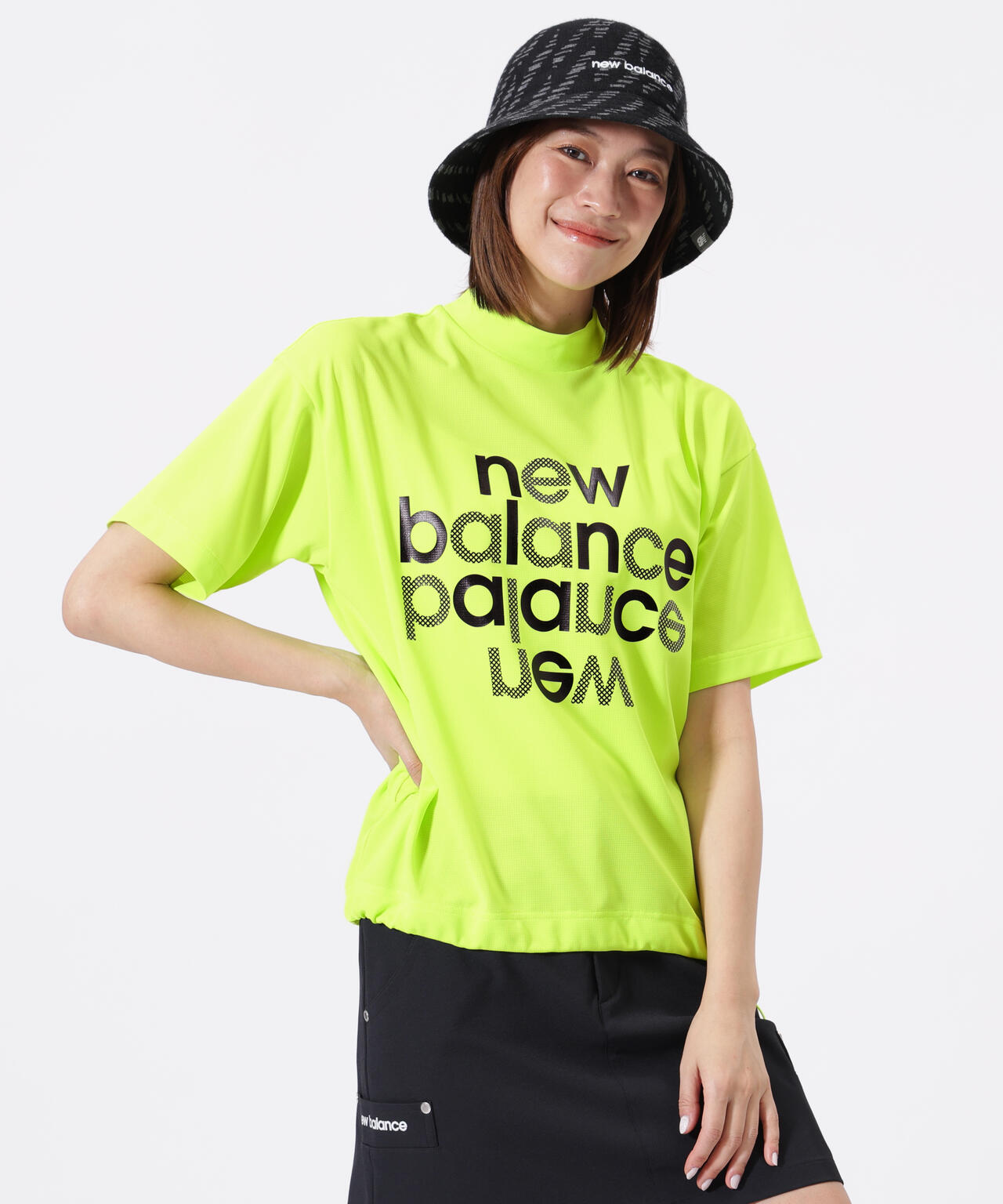 ハーフスリーブ モックネック プルオーバー (WOMENS)