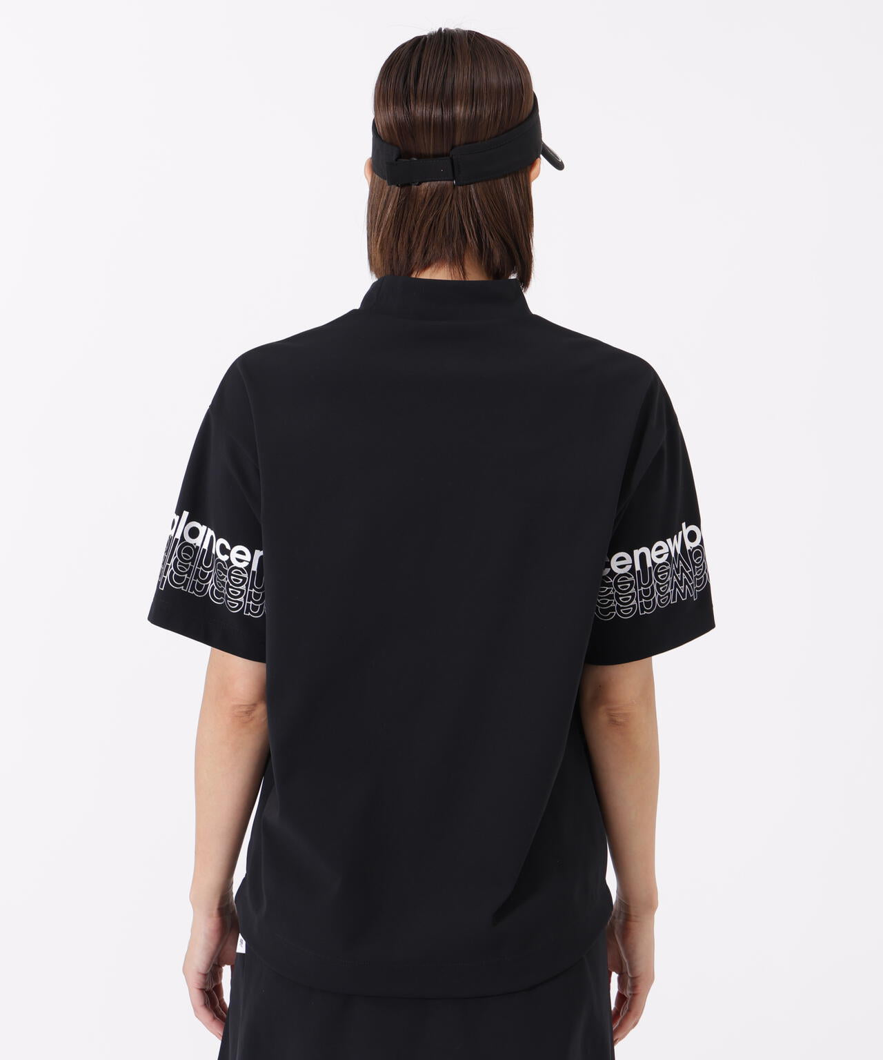 ハーフスリーブ モックネック プルオーバー (WOMENS)