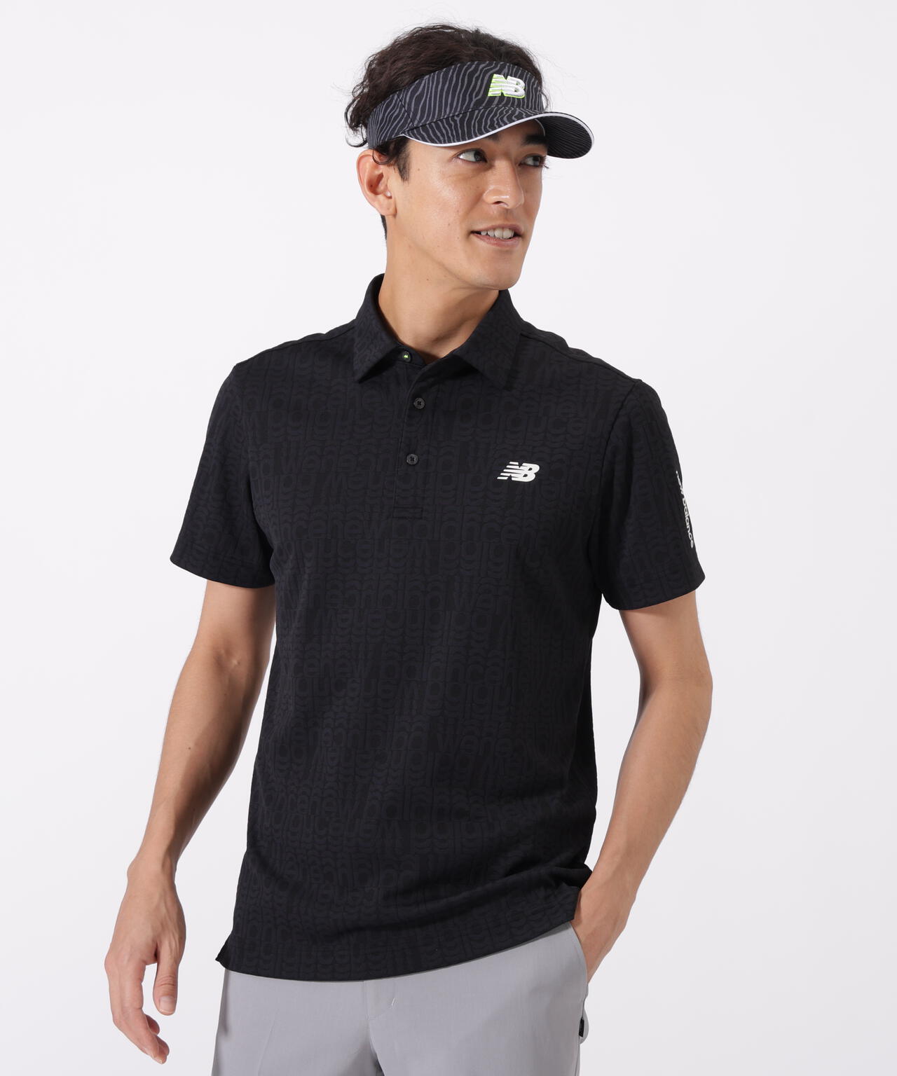 リフレクト・オーバーラップロゴ 半袖 カラーシャツ (MENS)