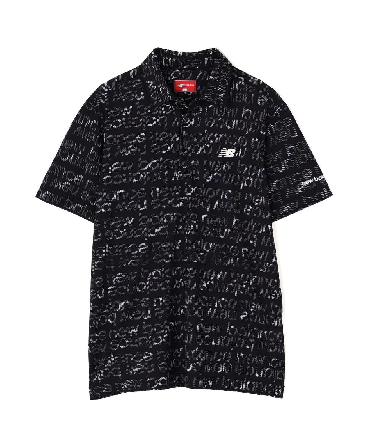 グラデーションボーダーロゴ柄 半袖 カラーシャツ (MENS)