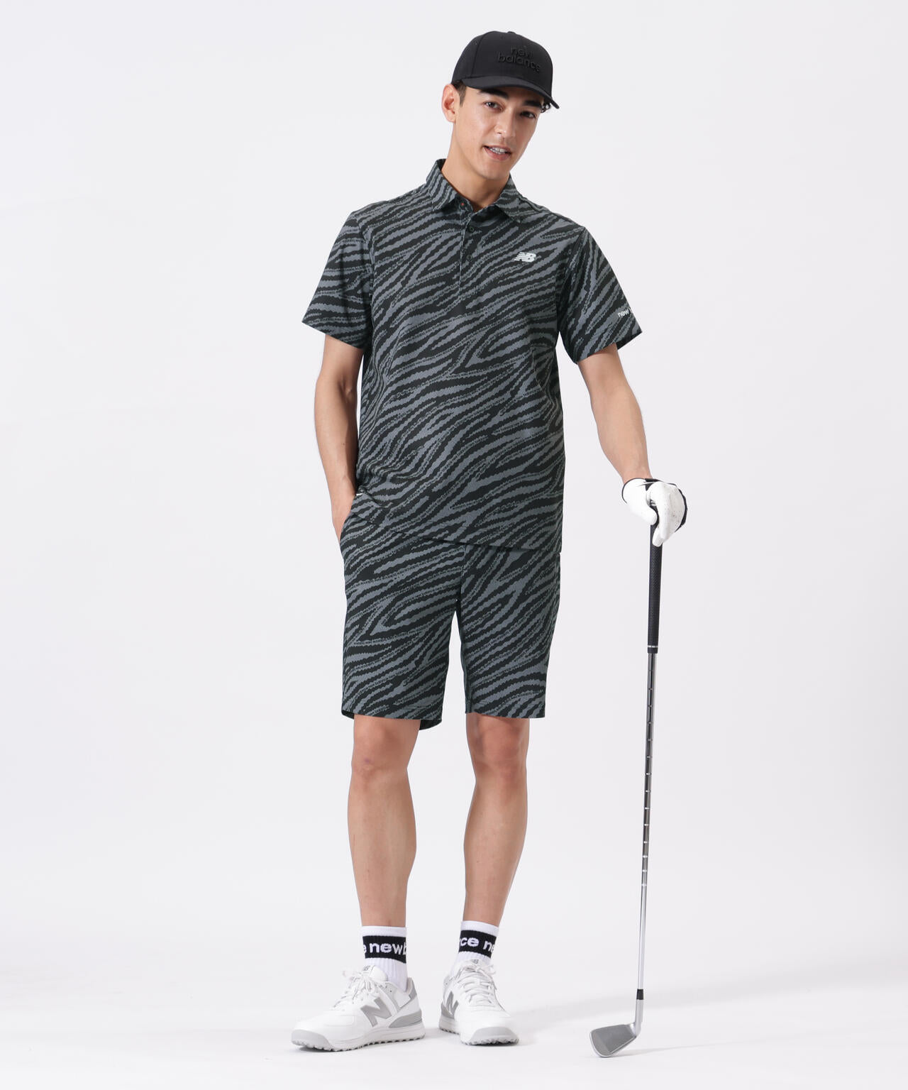 ゼブラ柄 半袖 カラーシャツ (MENS)