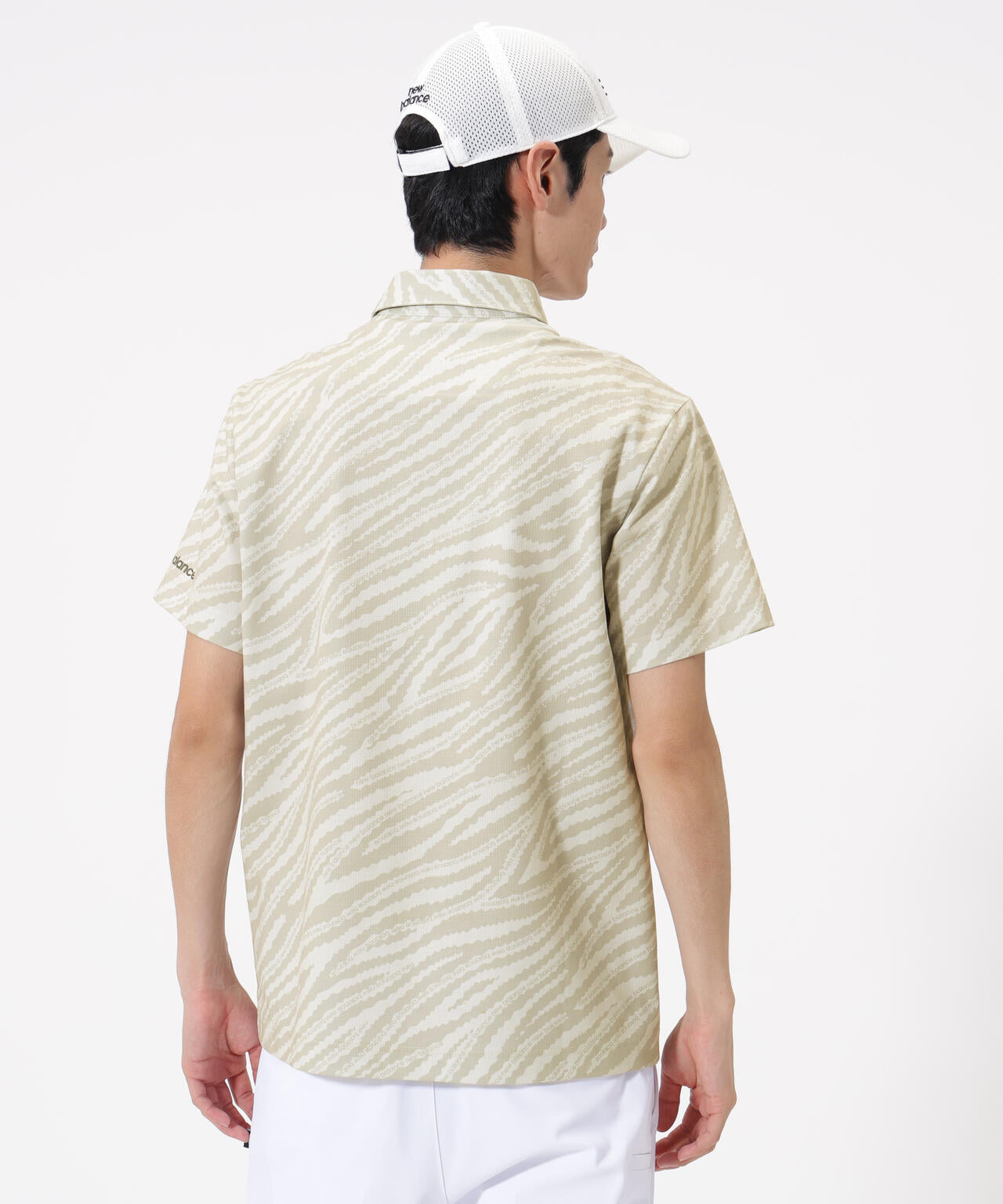 ゼブラ柄 半袖 カラーシャツ (MENS)
