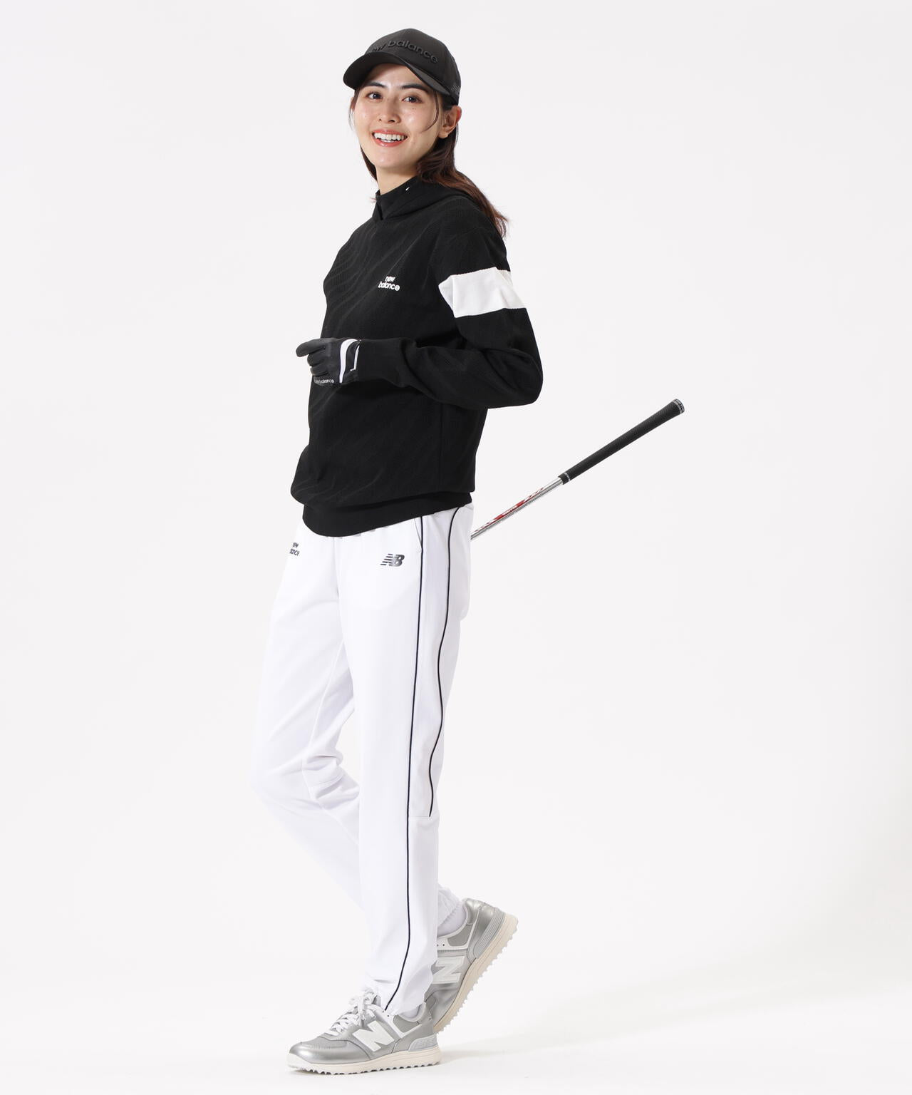ゼブラ柄 ニット プルオーバー フーディー (WOMENS)
