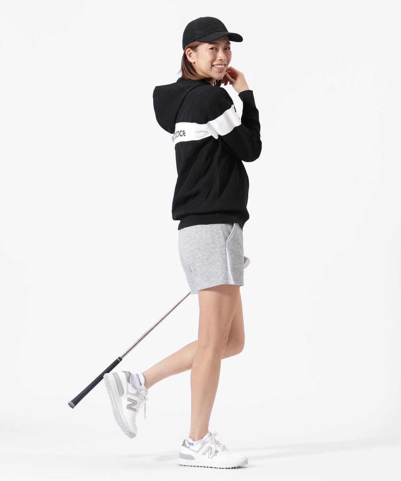 ゼブラ柄 ニット プルオーバー フーディー (WOMENS)