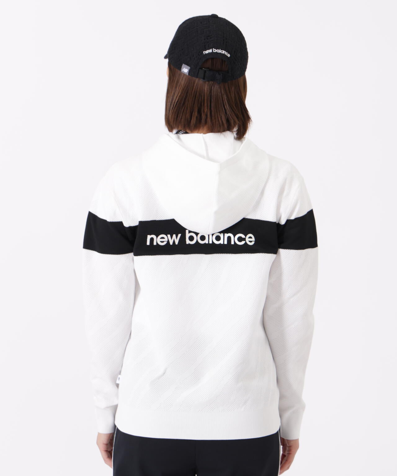 ゼブラ柄 ニット プルオーバー フーディー (WOMENS)