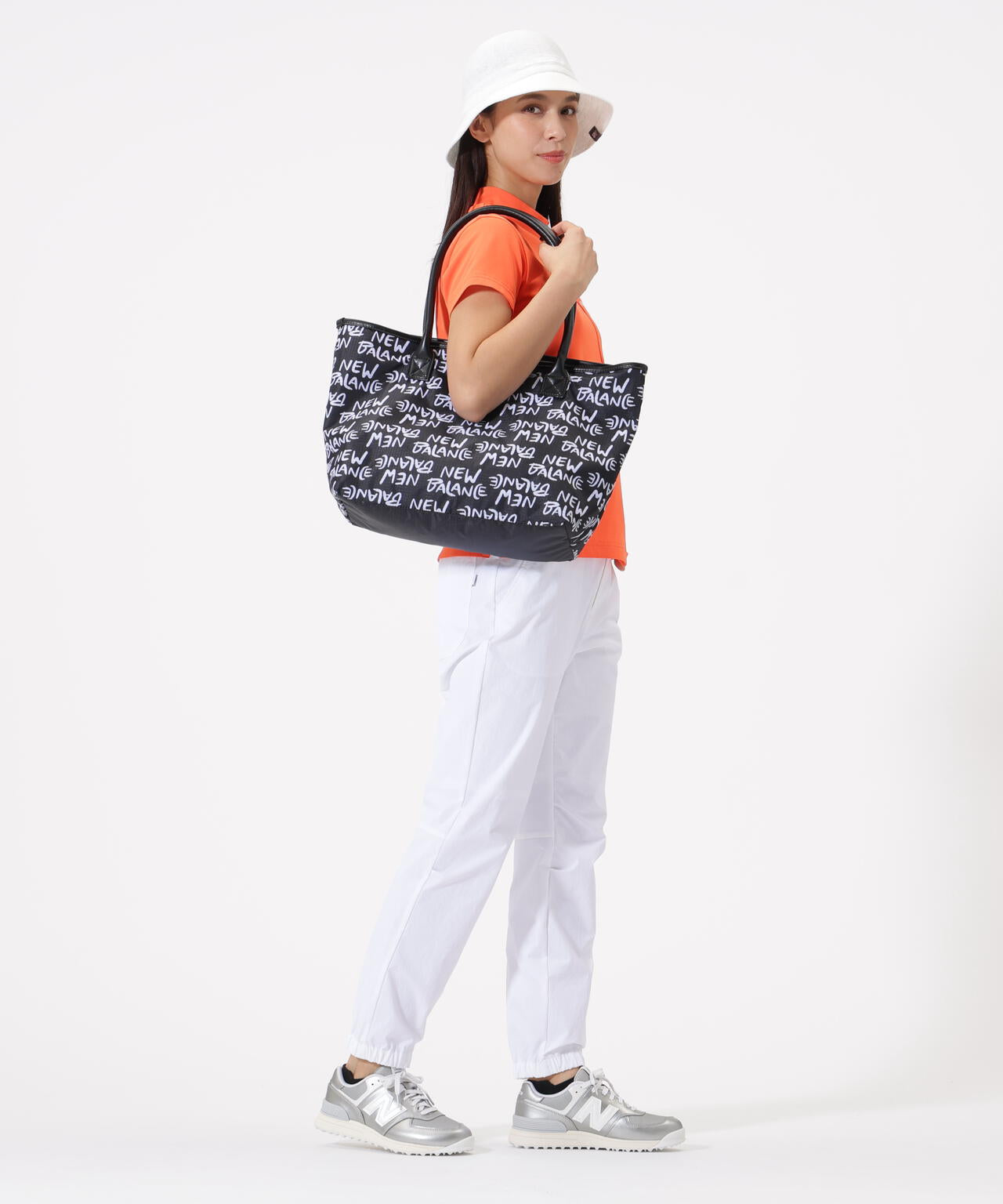 フリーハンドロゴ柄 トートバッグ (WOMENS)