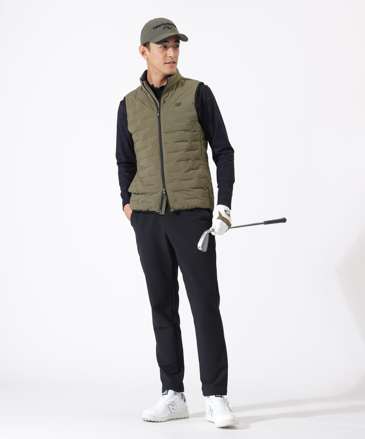 メランジ 裏起毛 ロングパンツ (MENS)