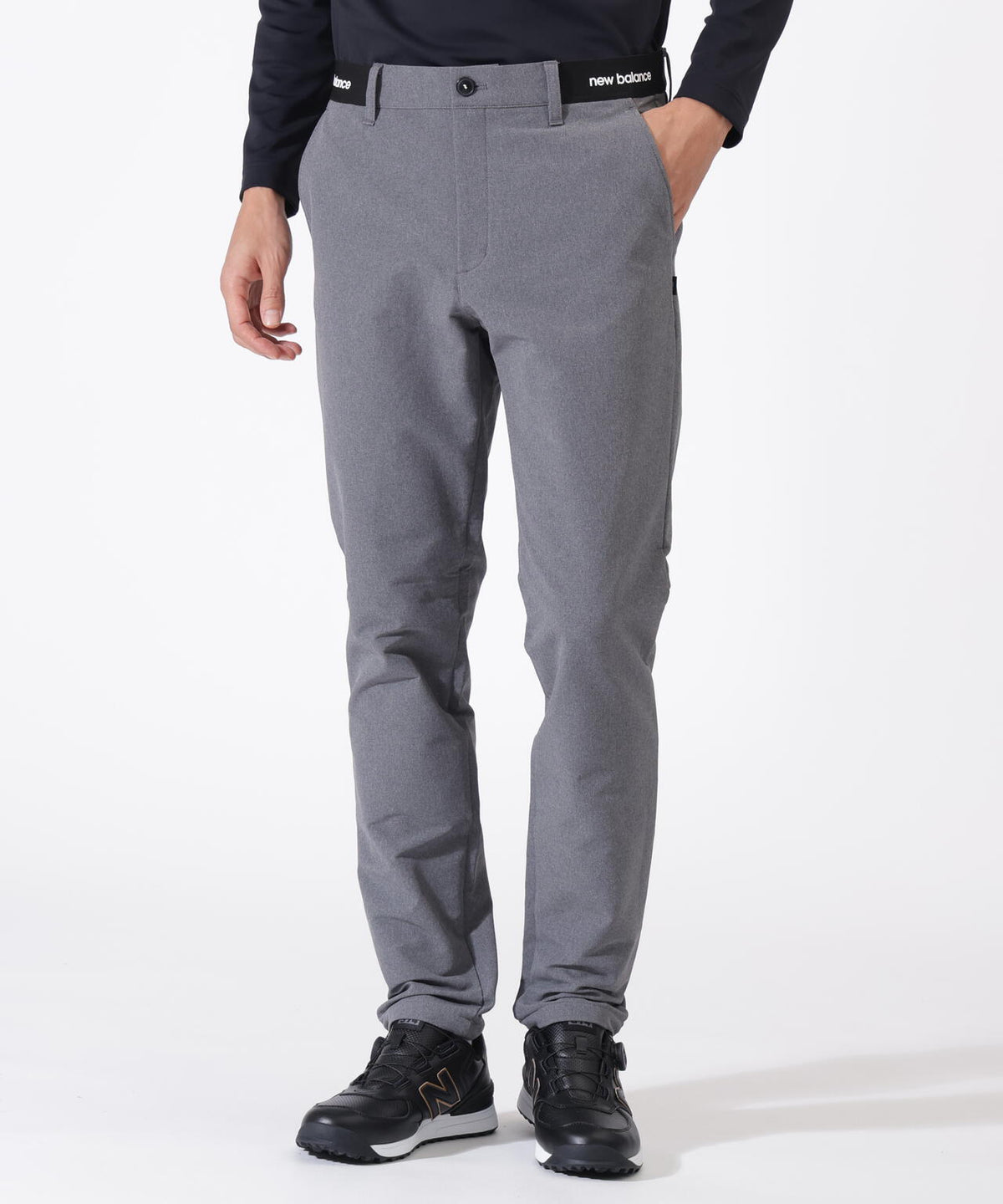 メランジ 裏起毛 ロングパンツ (MENS)