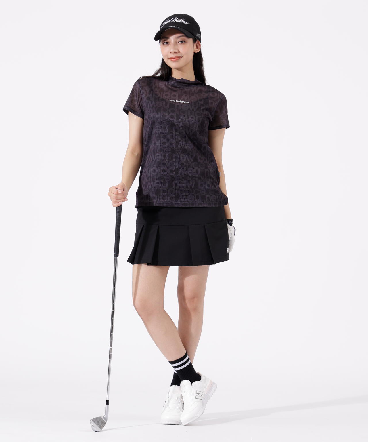 撥水 軽量 ソフトシェル プリーツスカート (WOMENS)