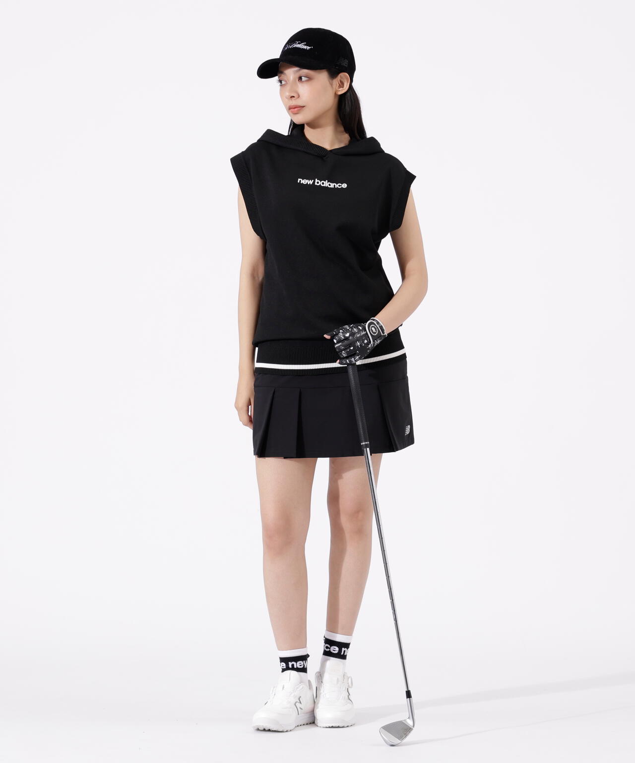 撥水 軽量 ソフトシェル プリーツスカート (WOMENS)