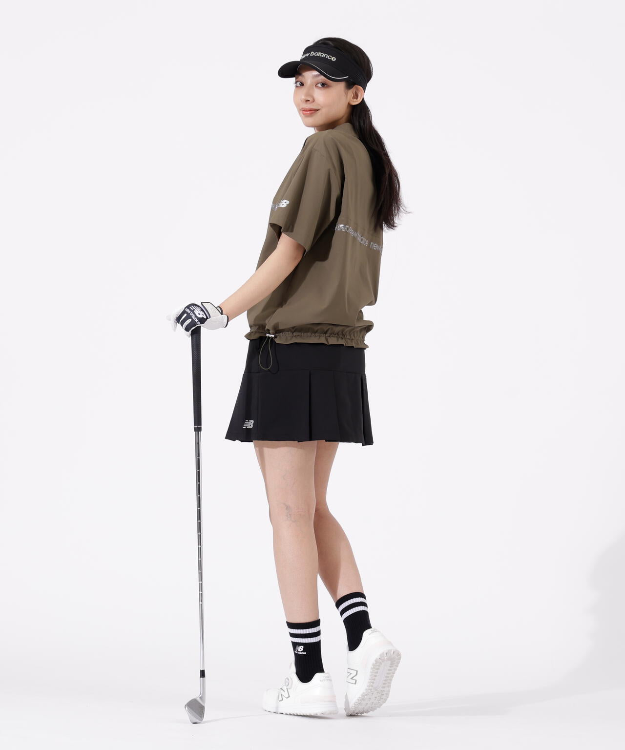 撥水 軽量 ソフトシェル プリーツスカート (WOMENS)