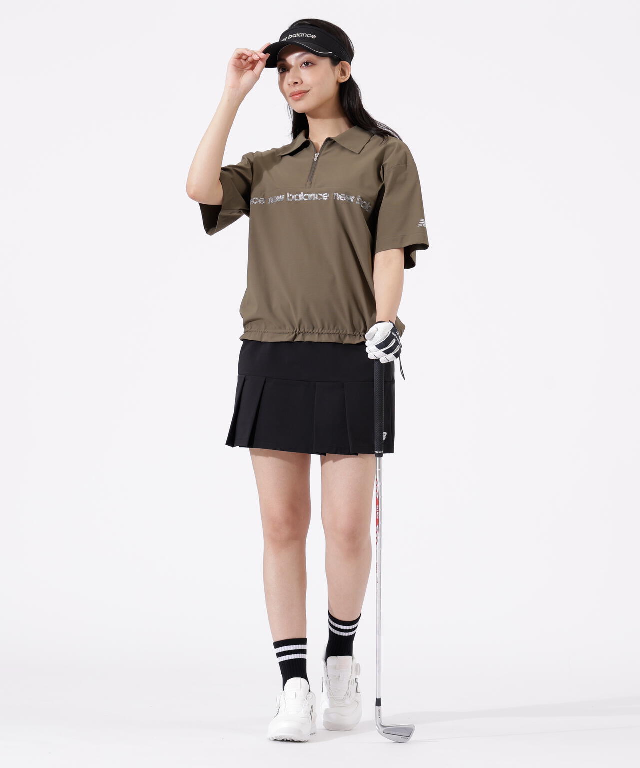 撥水 軽量 ソフトシェル プリーツスカート (WOMENS)