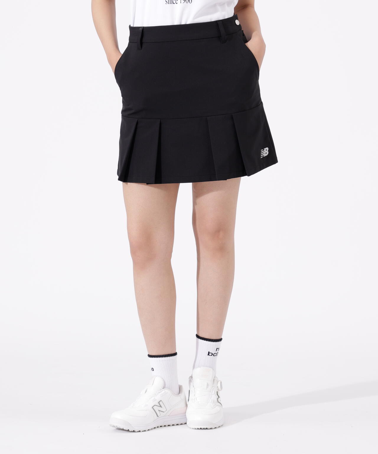撥水 軽量 ソフトシェル プリーツスカート (WOMENS)