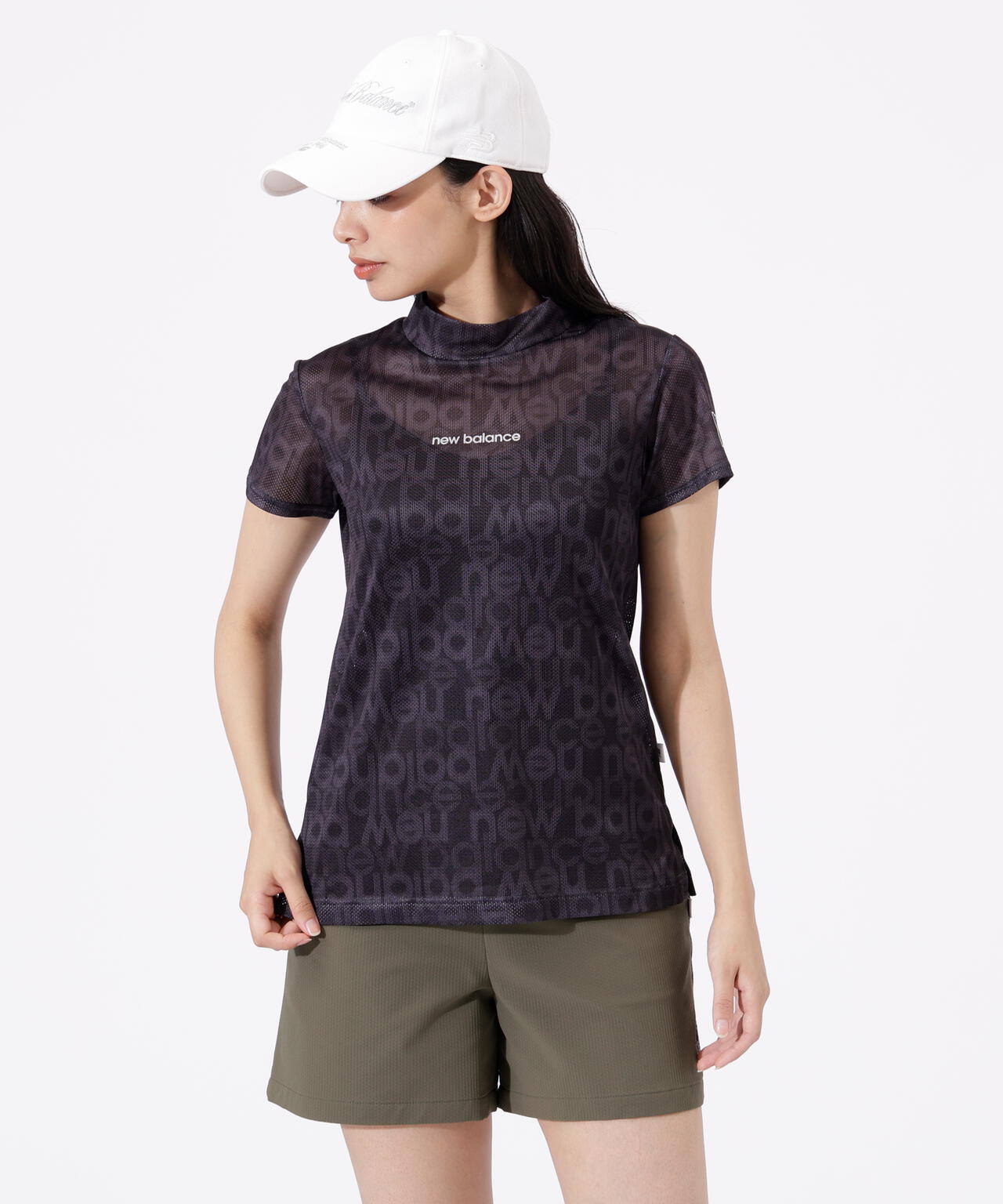 【直営店舗限定】ショートスリーブ モックネック プルオーバー (WOMENS)