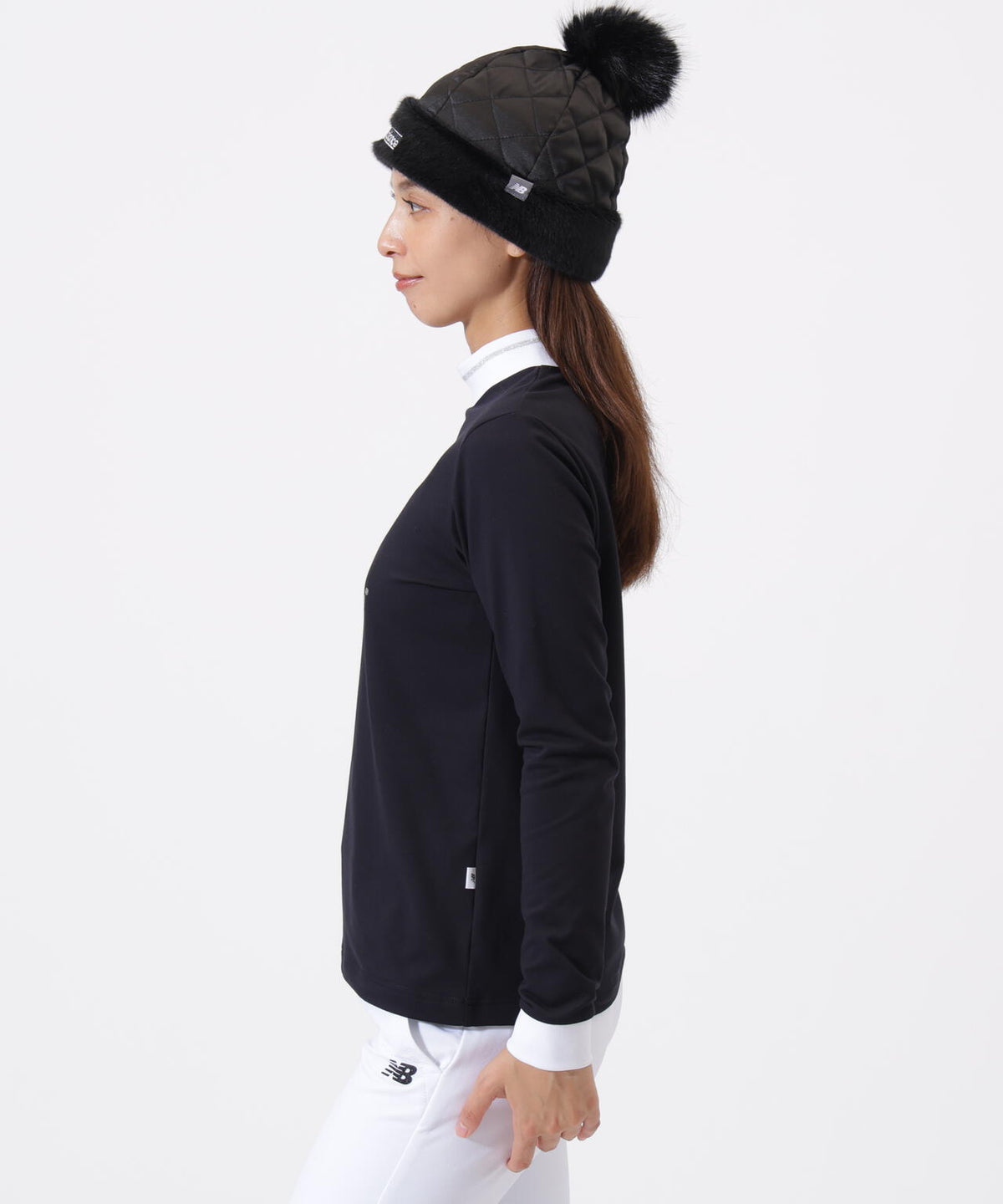 フリース 長袖 モックネック プルオーバー (WOMENS)