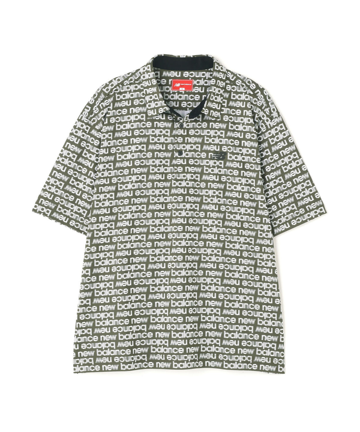 超速乾 総柄 ハーフスリーブ カラーシャツ (MENS)