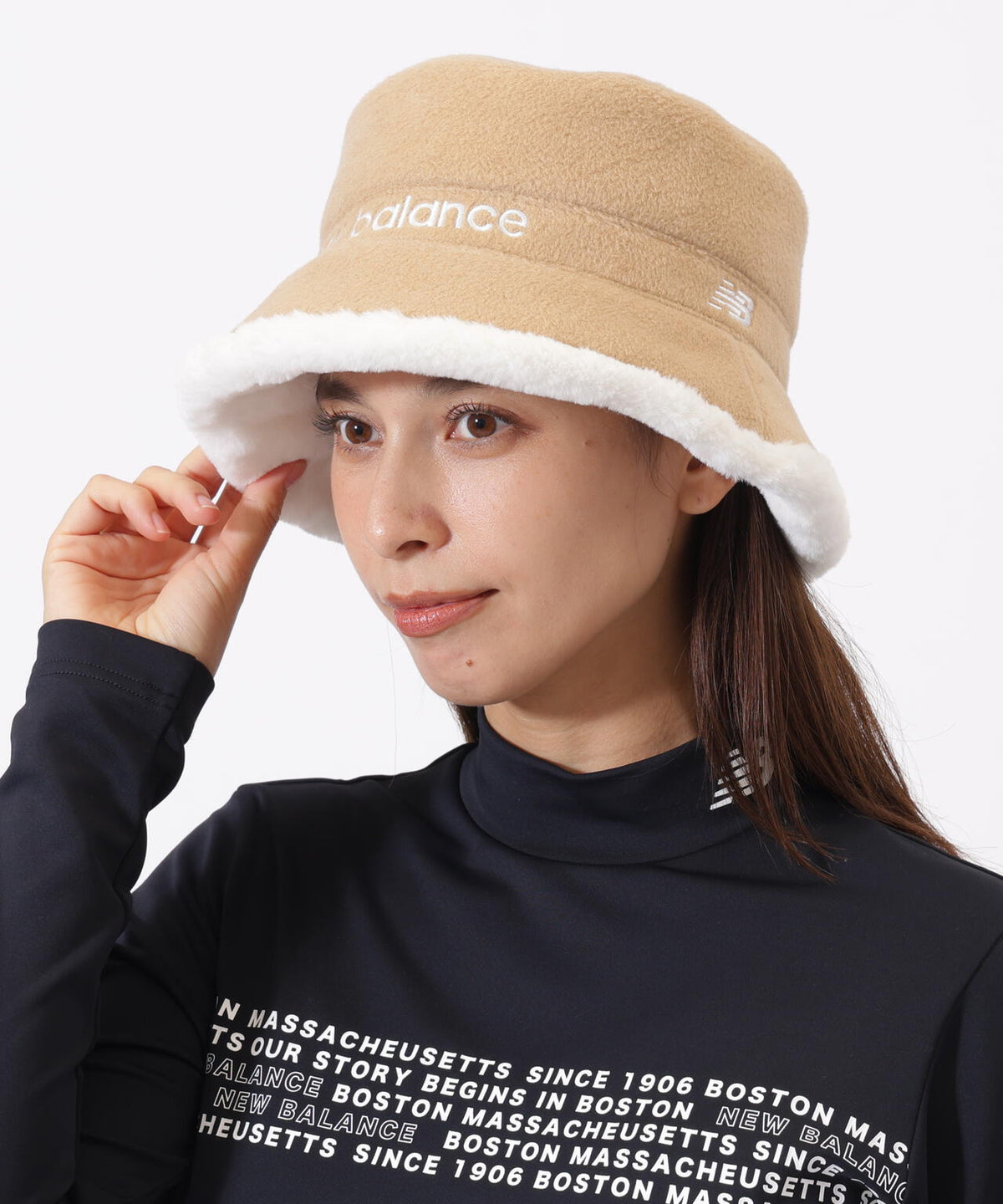 メルトン×ファーフリース バケットハット (WOMENS)