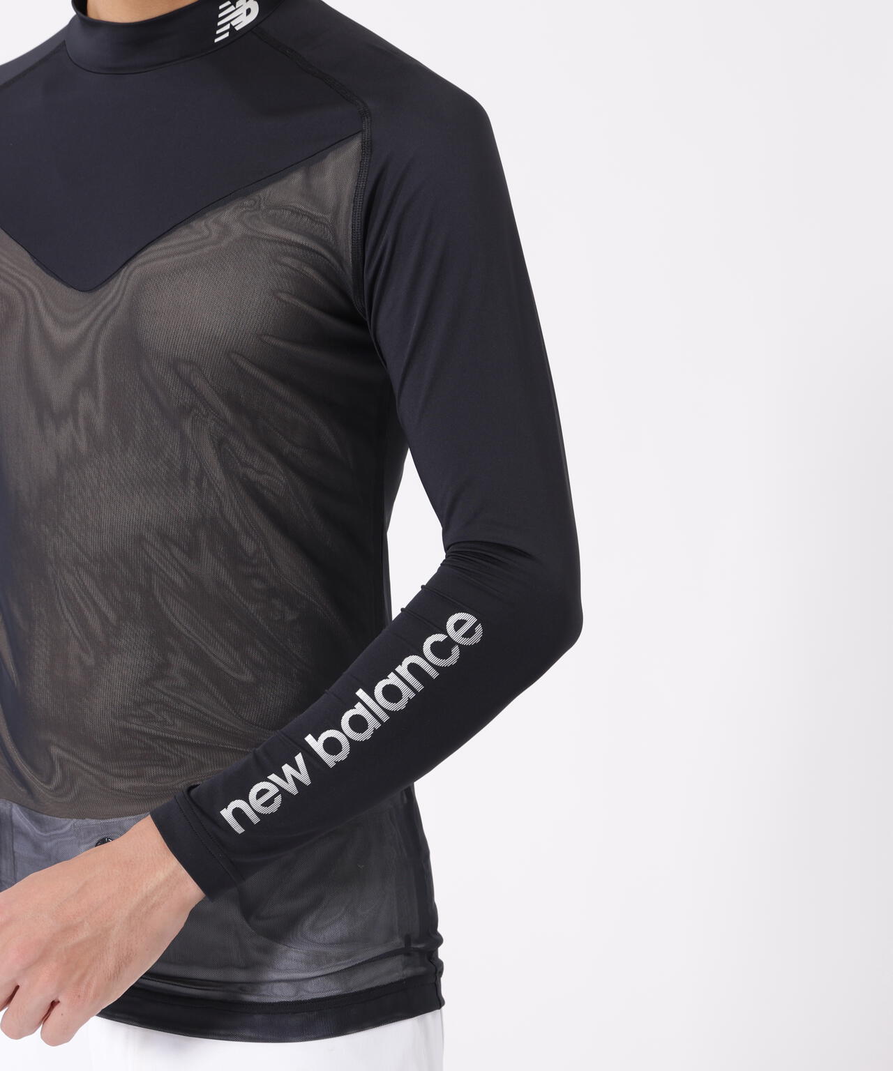 UV 接触冷感 モックネック インナー プルオーバー (MENS)