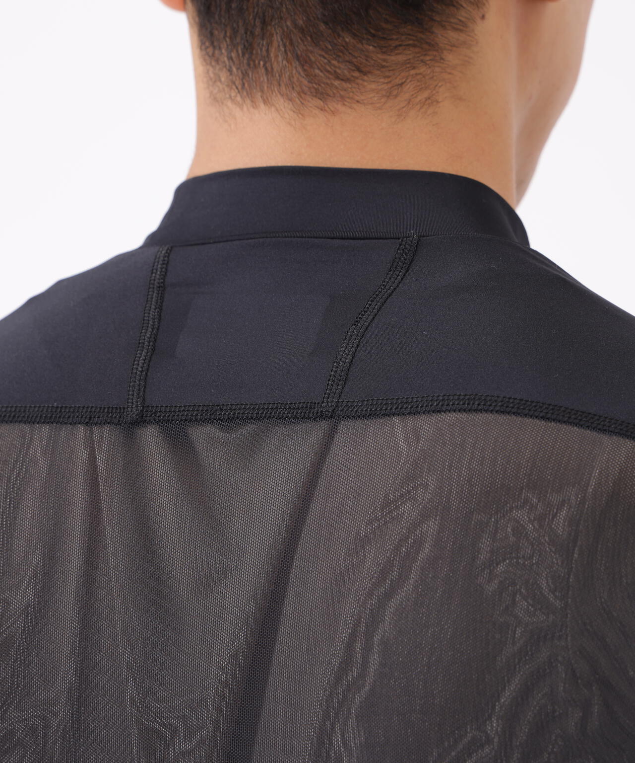 UV 接触冷感 モックネック インナー プルオーバー (MENS)
